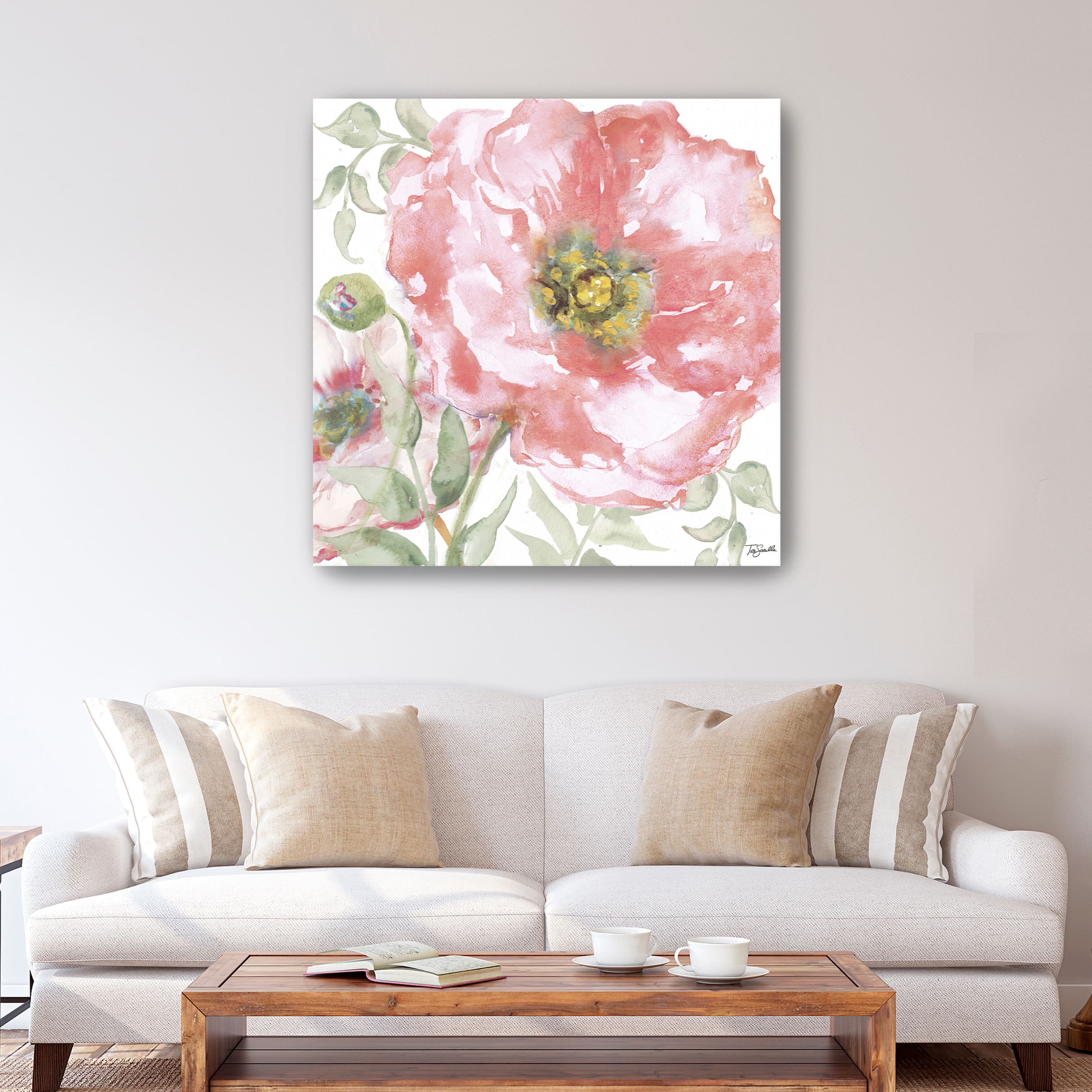 Poppy Romance II Canvas Giclee