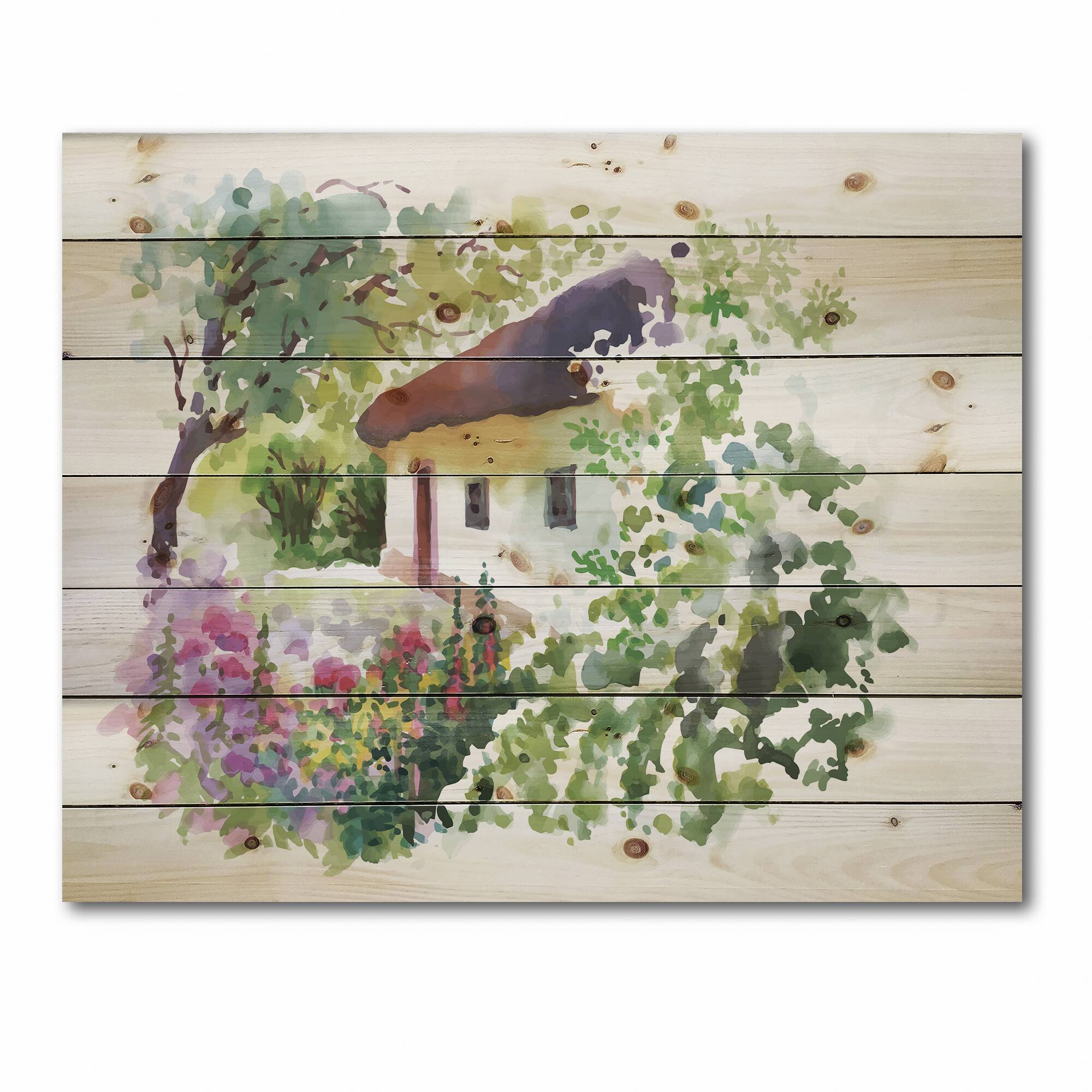 Designart - Rural Village On A Green Summer Day