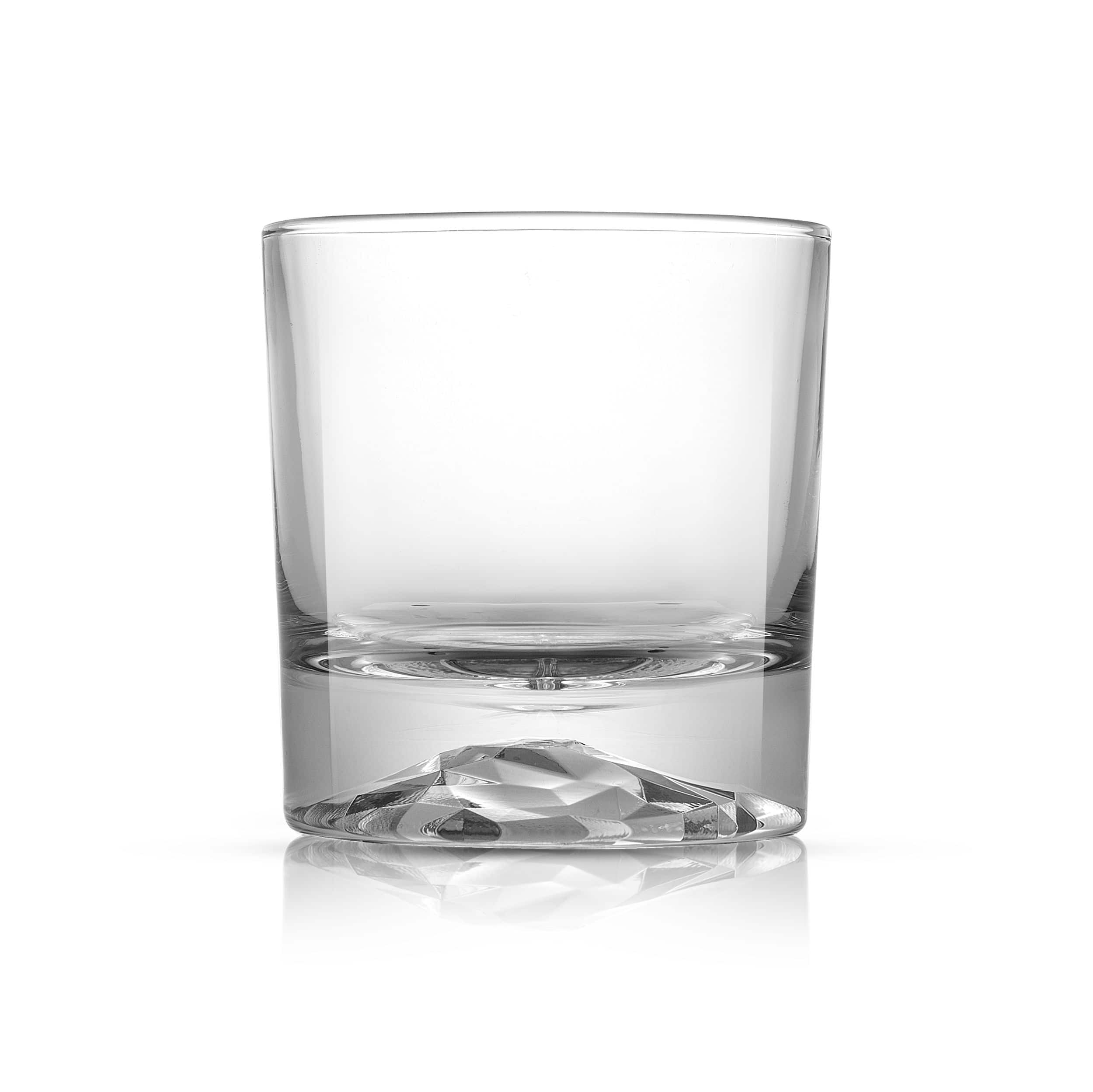 JoyJolt® 10oz. Radiant Crystal Mountain Double Old Fashioned Tumblers, 4ct. 
