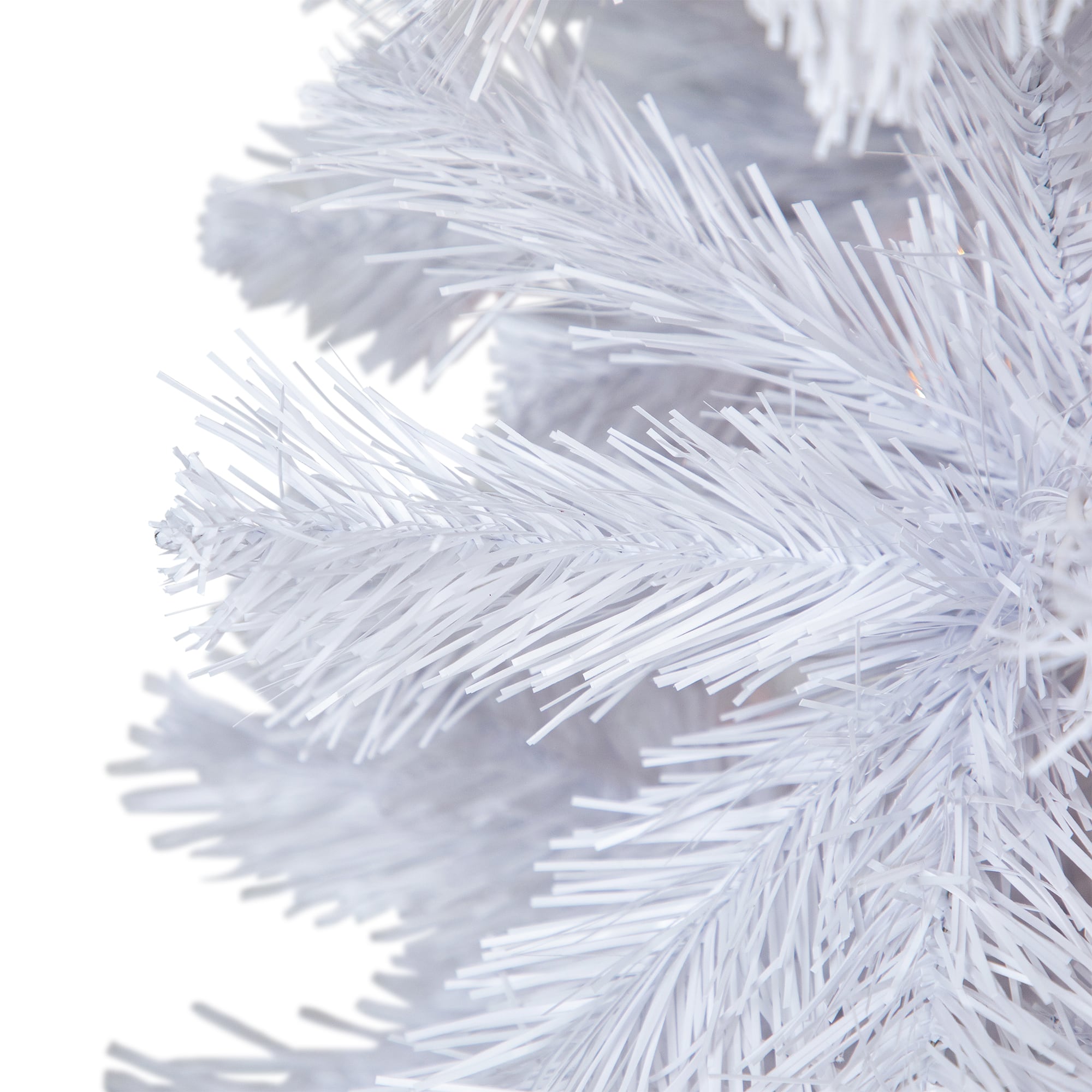 6.5ft. Pre-Lit White Winston Pine Artificial Christmas Tree, Clear Lights