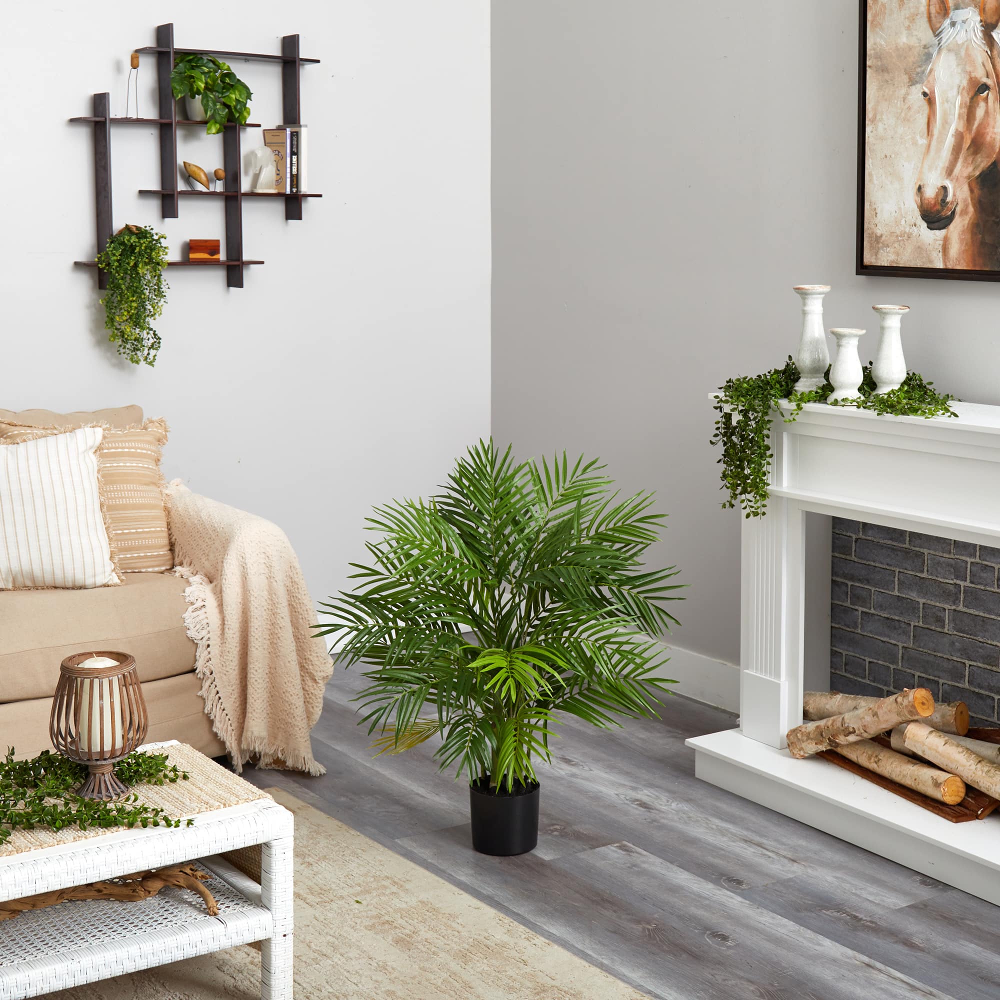 3ft. Potted Areca Silk Palm Tree