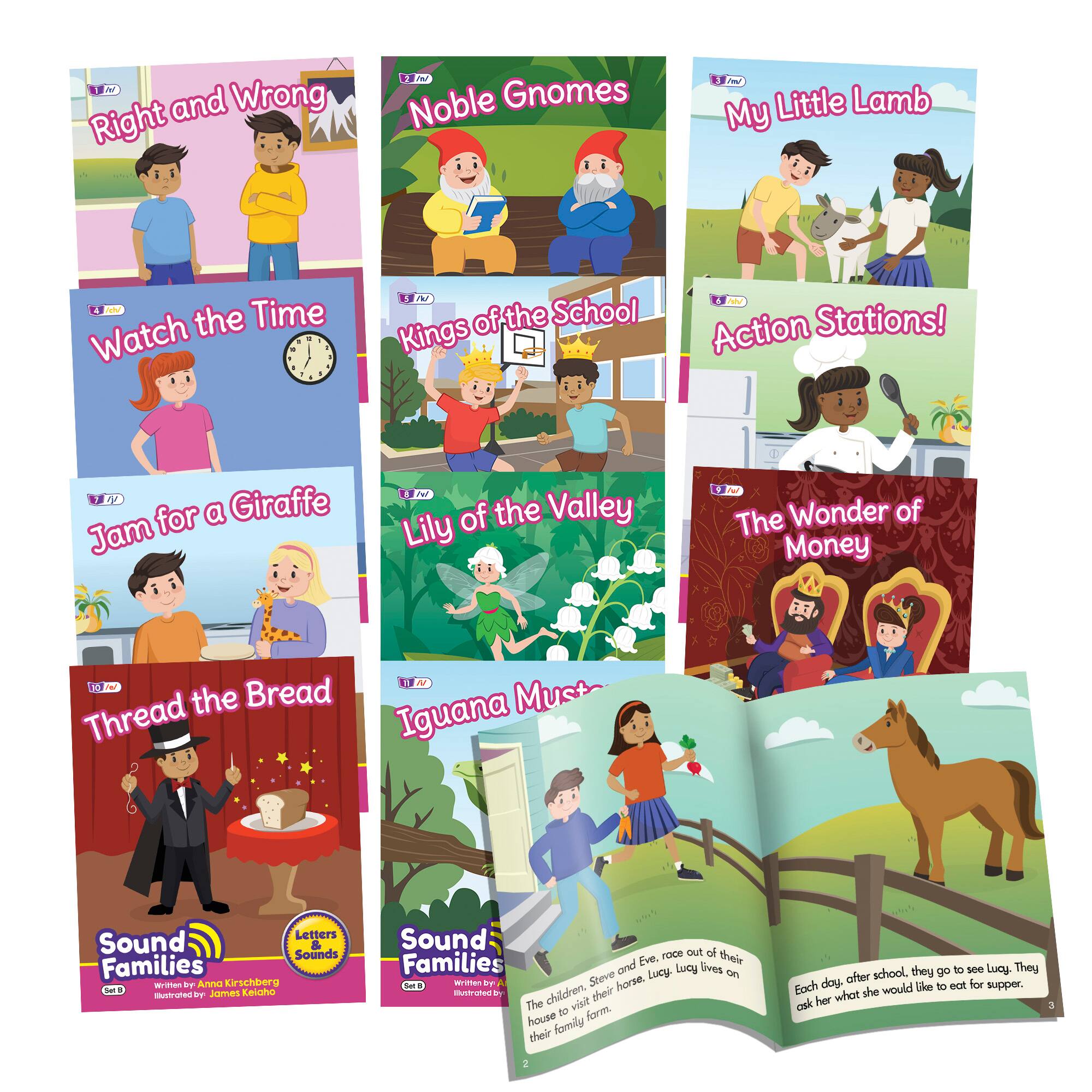 Junior Learning® Decodable Readers Sound Families Consonants Fiction Phase 5.5 Set