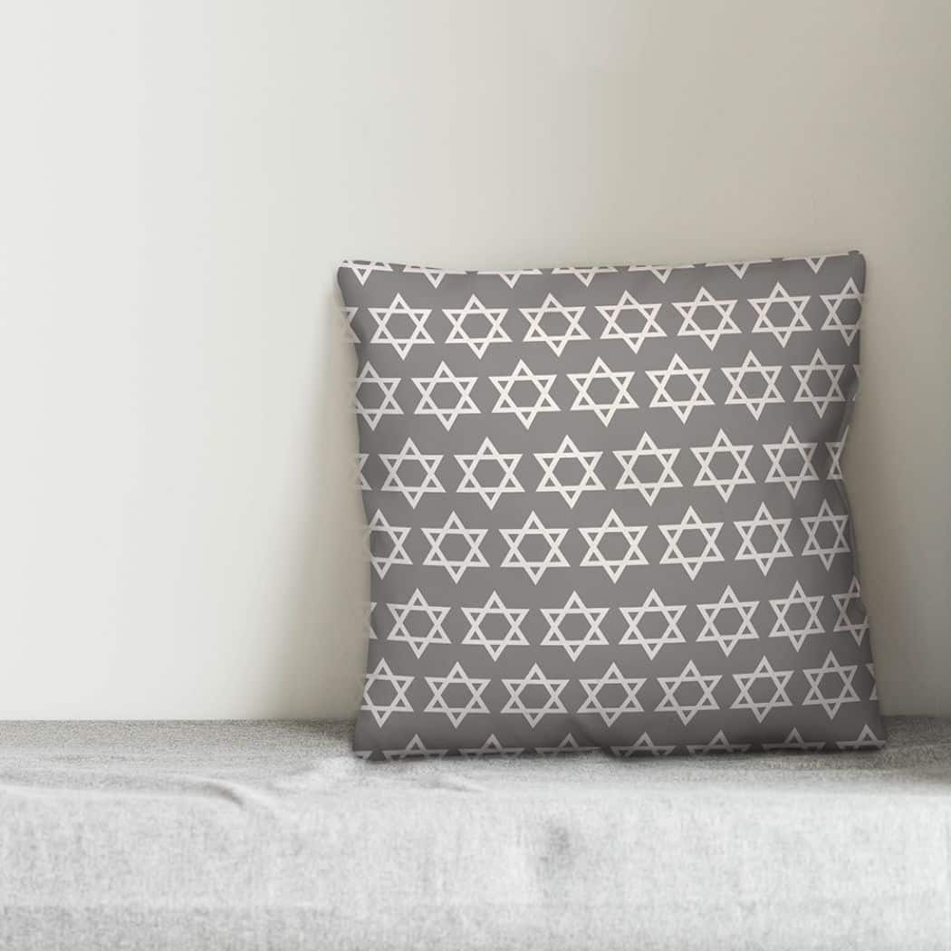 Star of David Pattern 18x18 Spun Poly Pillow