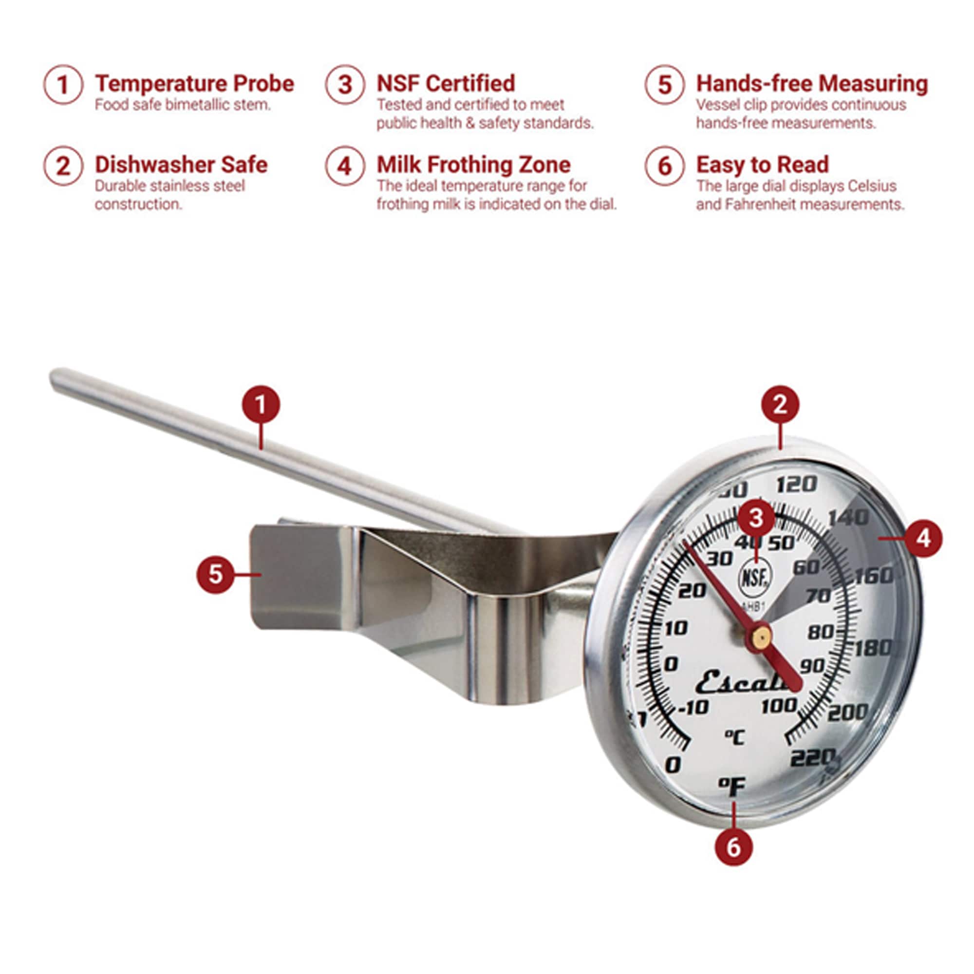 Escali Instant Read Beverage Thermometer
