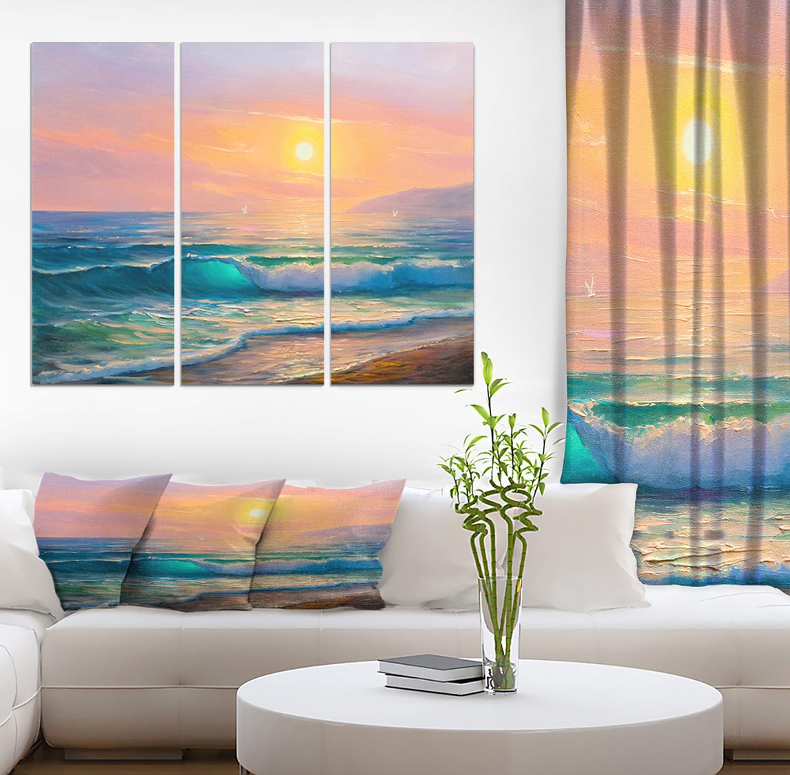 Designart - Sunset view at the sea