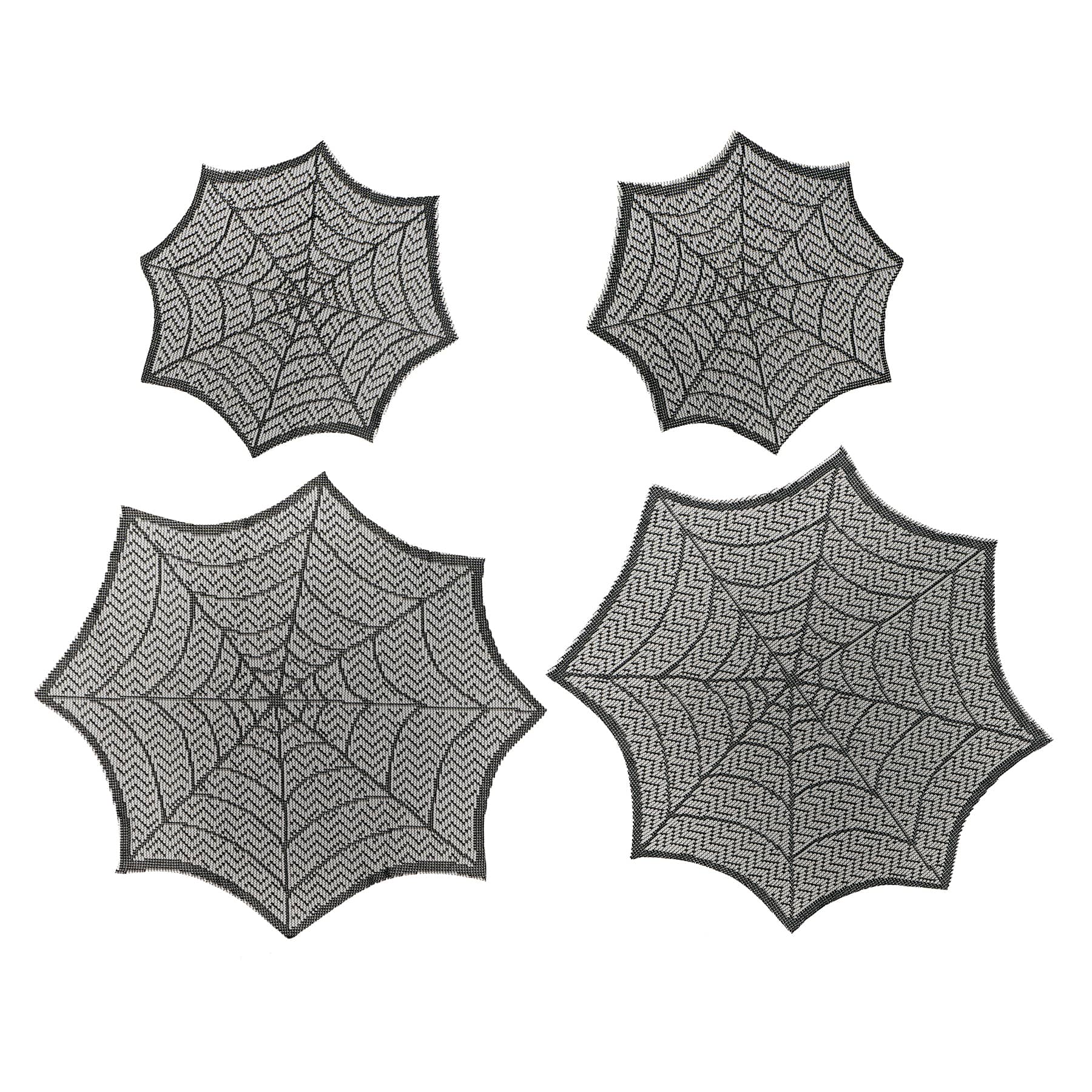 Michaels, Black Spiderweb Lace Doilies by Celebrate It™ – Category: Halloween Party Supplies