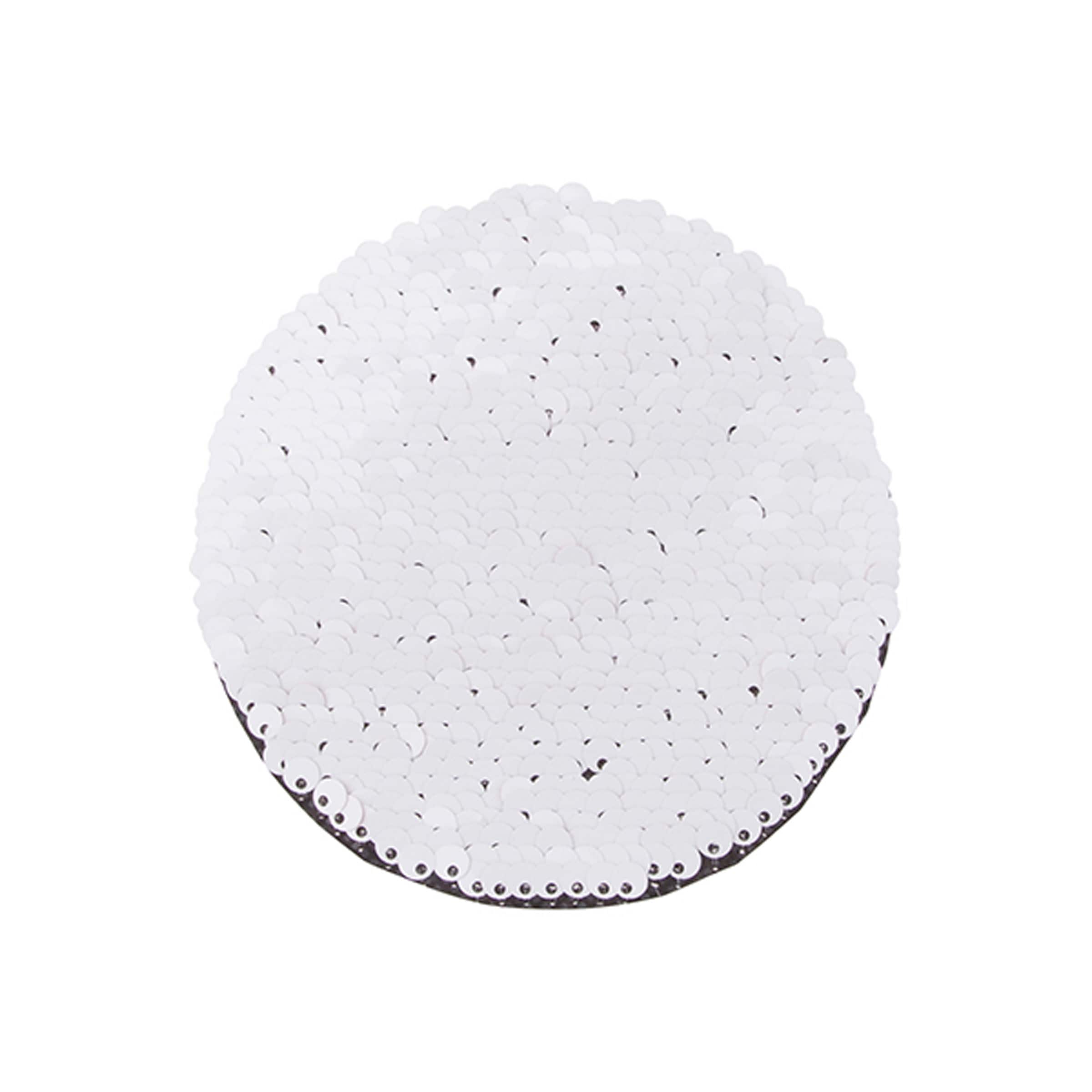 Craft Express 7" Sublimation Round Sequin Patches, 2ct.