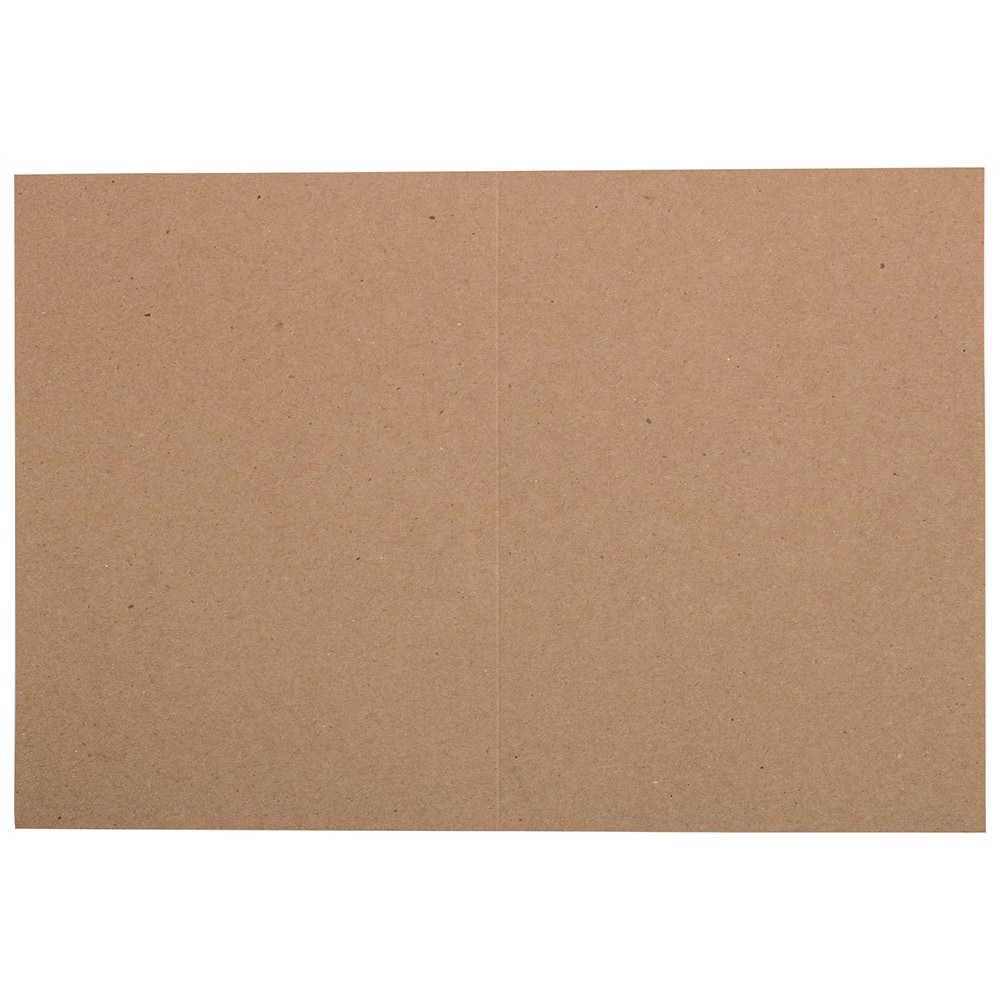 JAM Paper A2 Brown Kraft Recycled Blank Foldover Cards