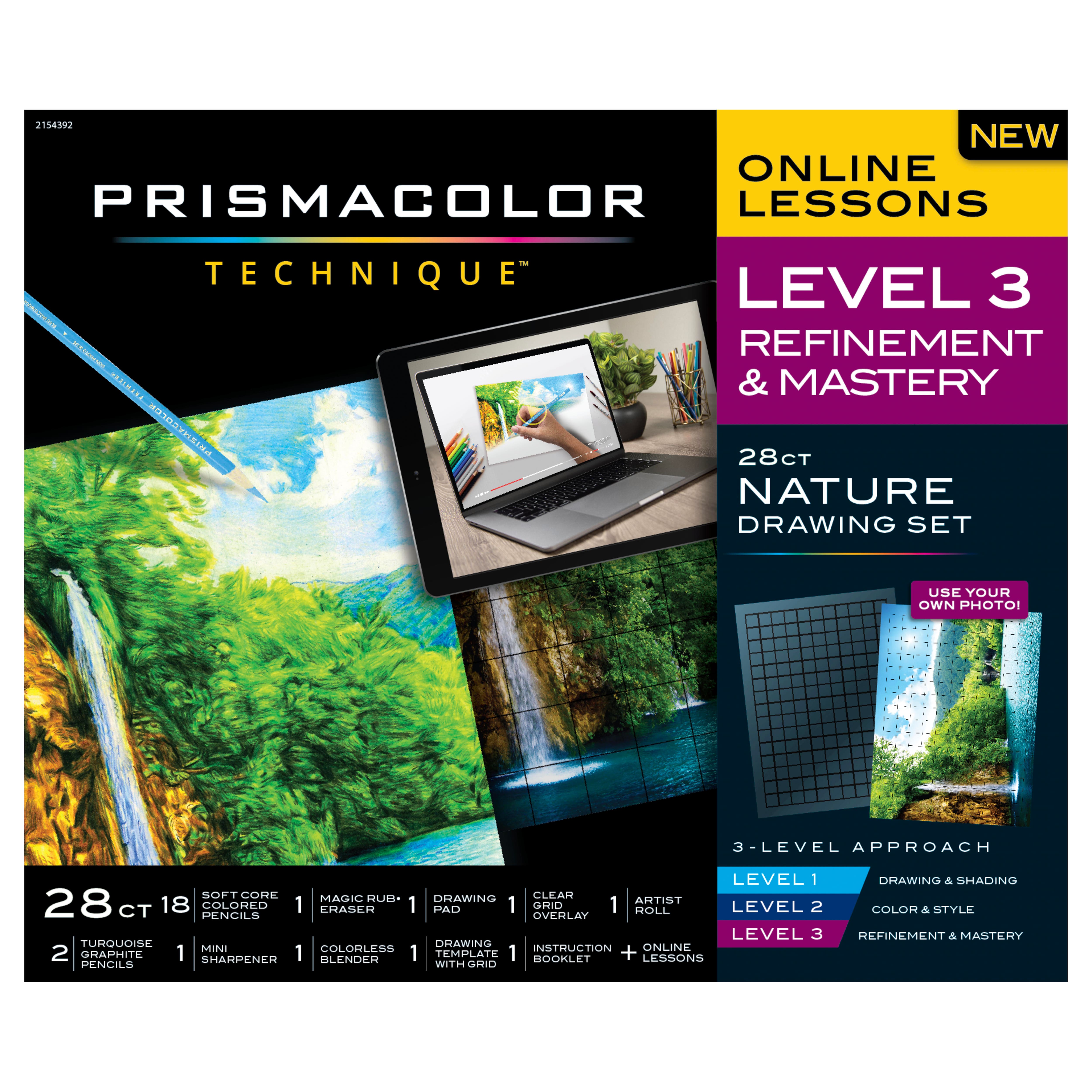 Prismacolor® Technique™ Level 3 Refinement & Mastery 28-Piece Nature Drawing Set