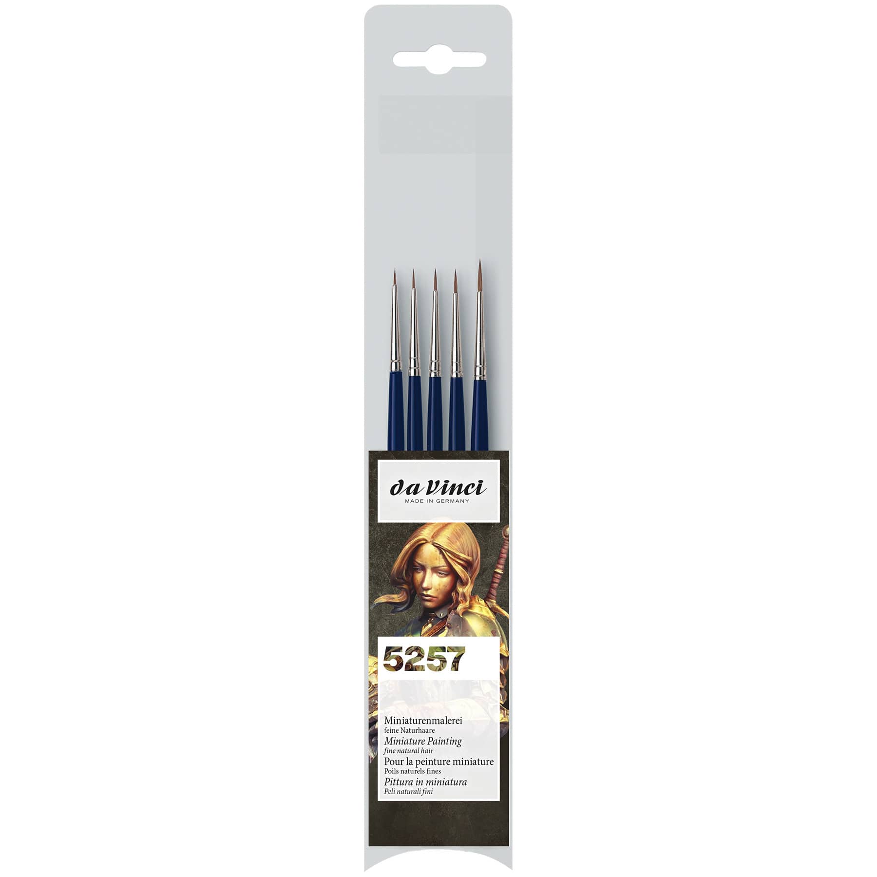 da Vinci Series 1522 5 Piece Red Sable Mini Round Brush Set