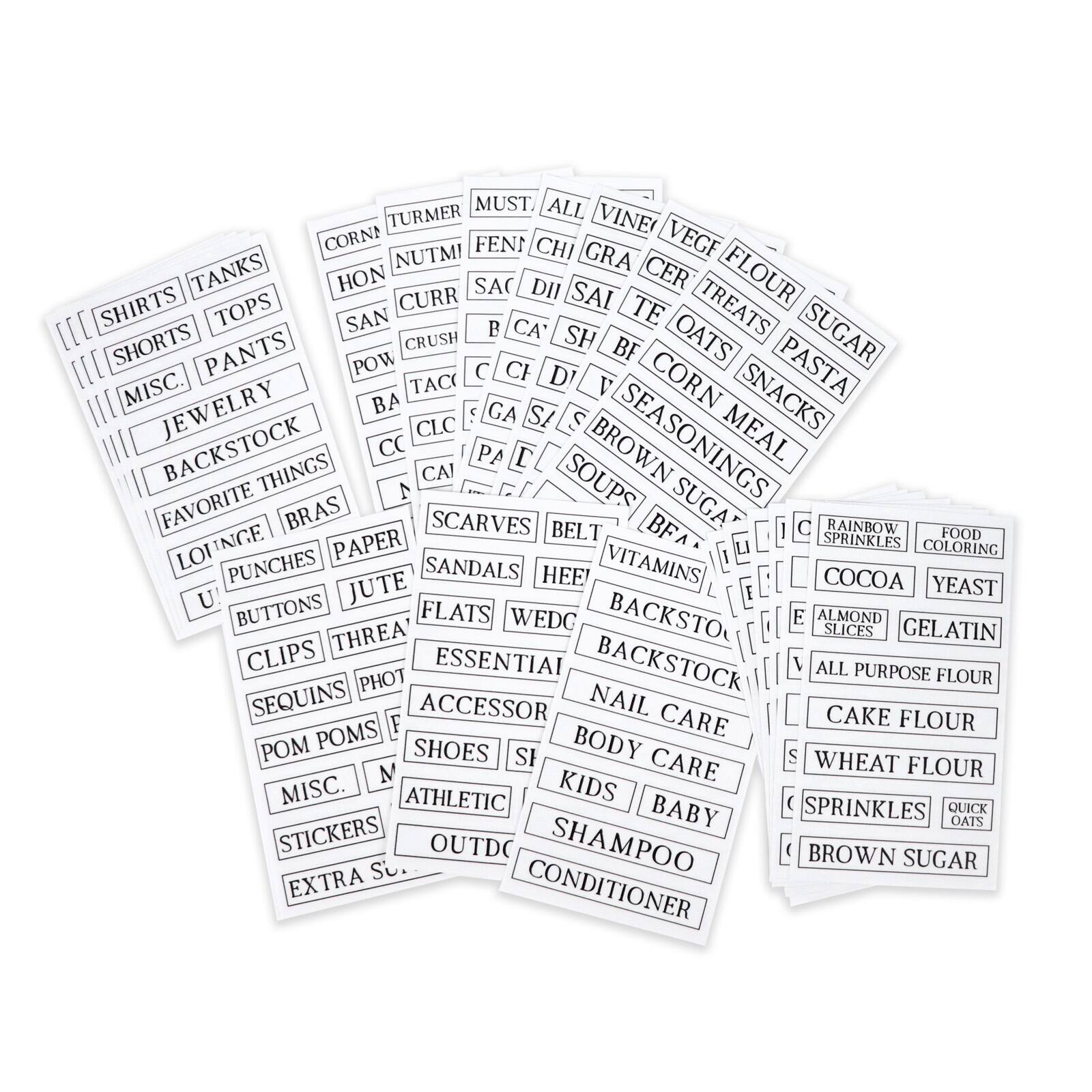 Clear Rectangle Household Label Stickers by Recollections™