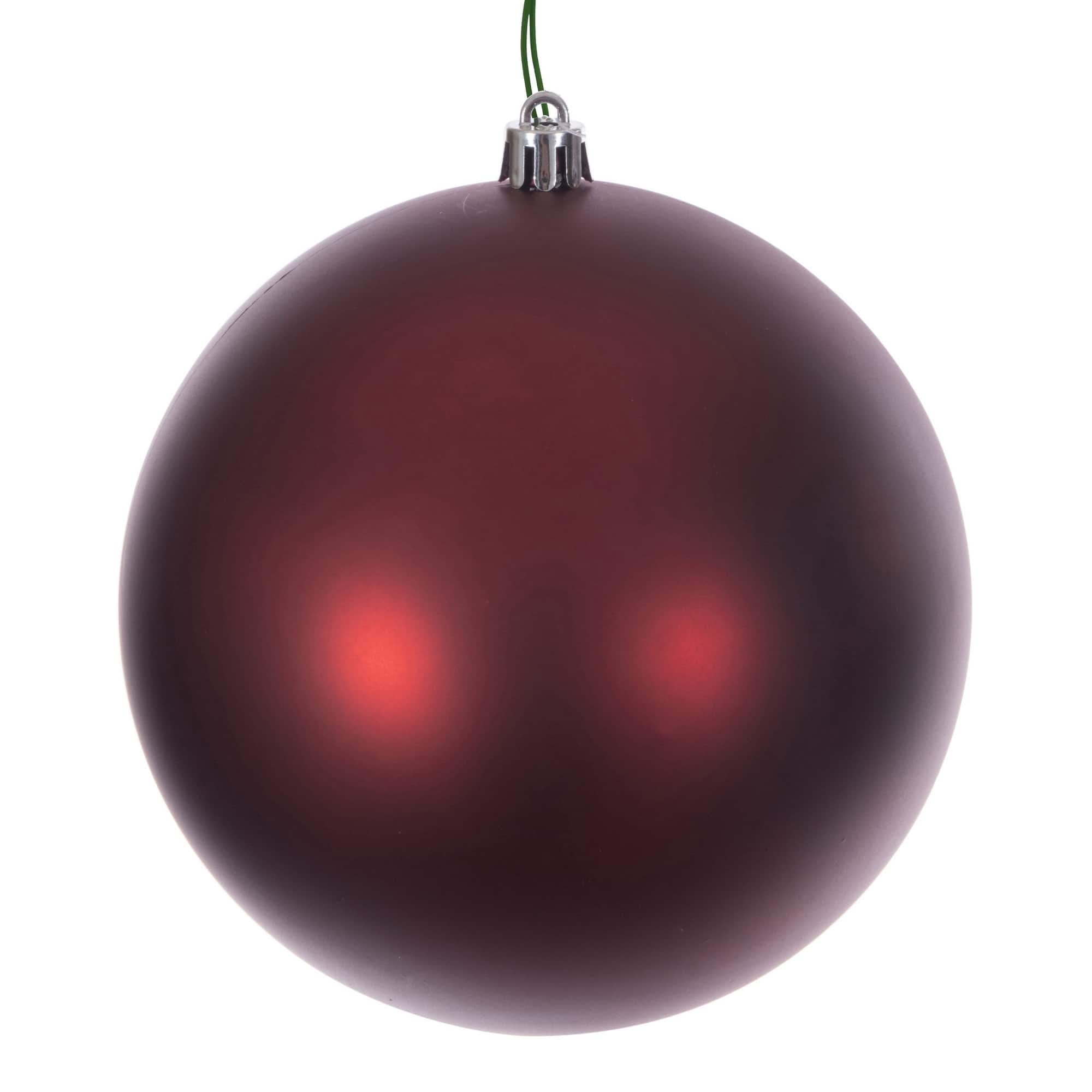 Vickerman Crimson Red Matte Ball Christmas Ornaments