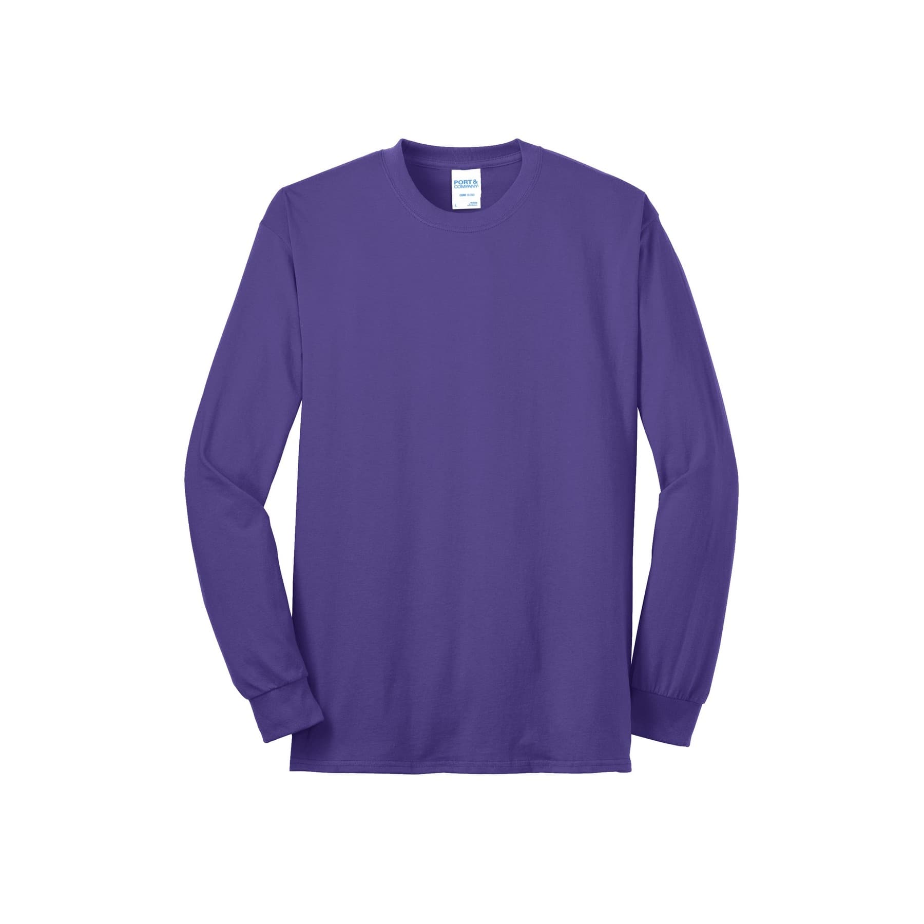 Port & Company® Long Sleeve Adult Core Blend T-Shirt, Size: XX