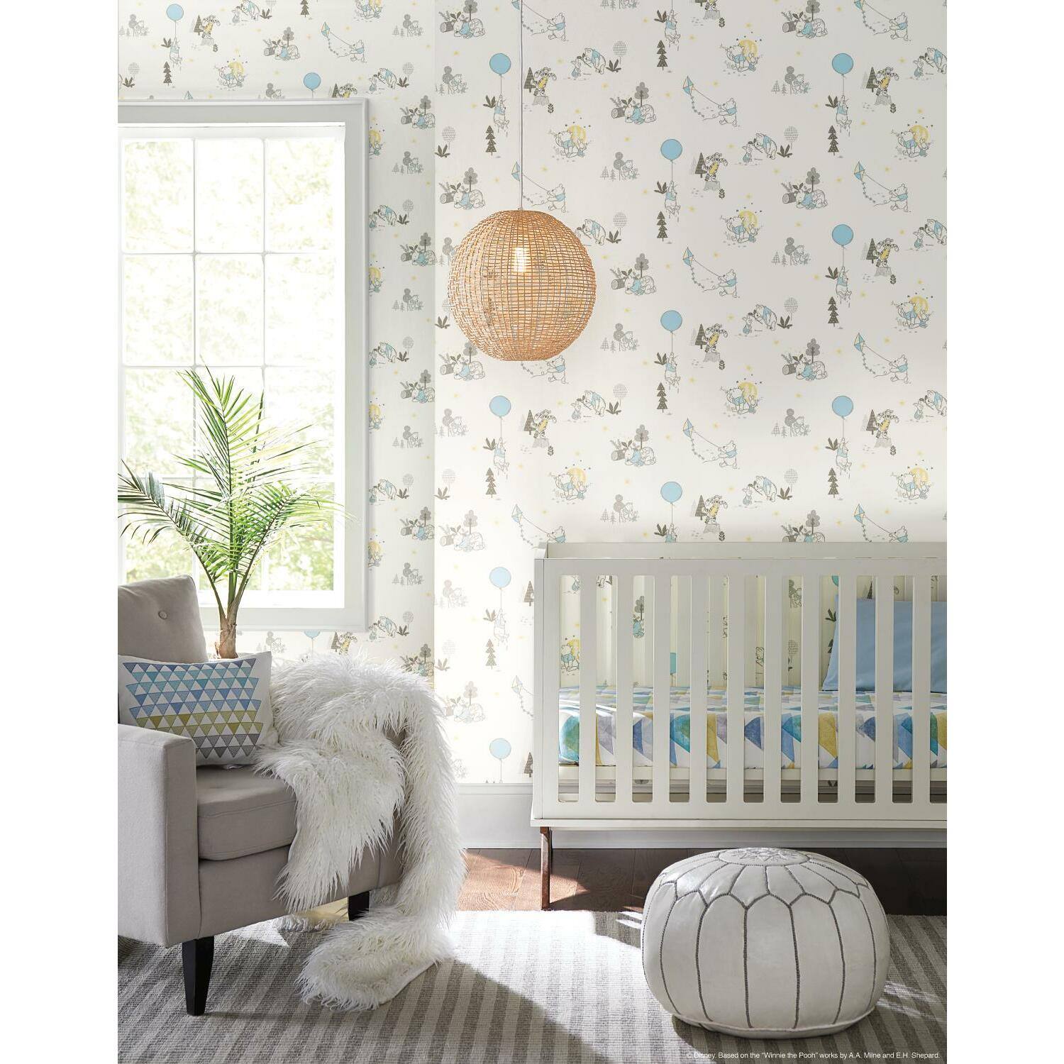 RoomMates Disney Winnie The Pooh Playmates Peel & Stick Wallpaper