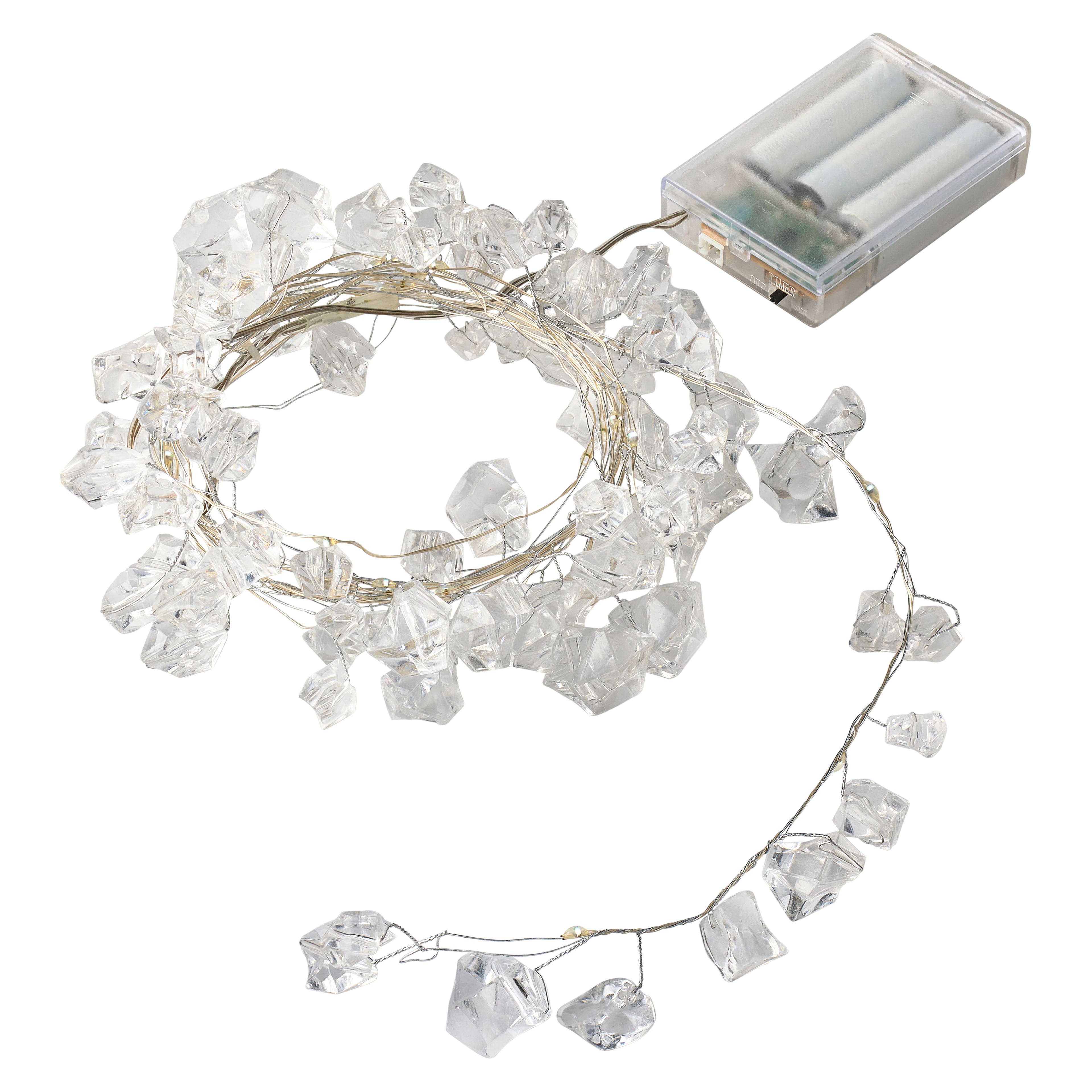 40ct. Cool White LED Ice Chips String Lights by Ashland®