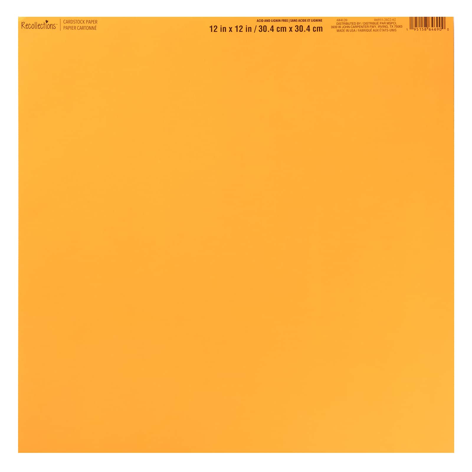 60 Pack: Smooth Solid Cardstock Paper by Recollections™, 12" x 12"