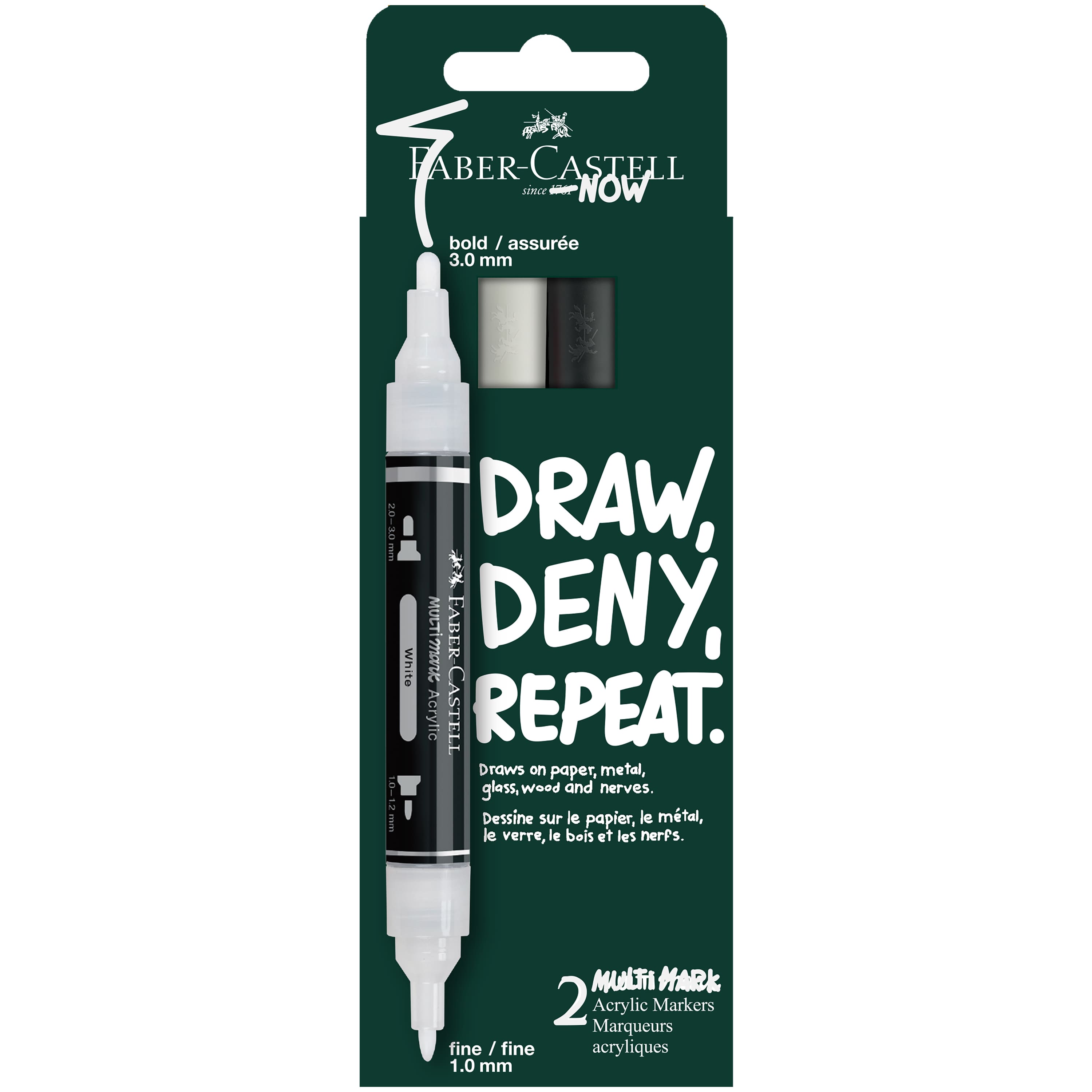 Michaels, Faber-Castell® Black & White Acrylic Paint Marker Set – Category: Paint Markers