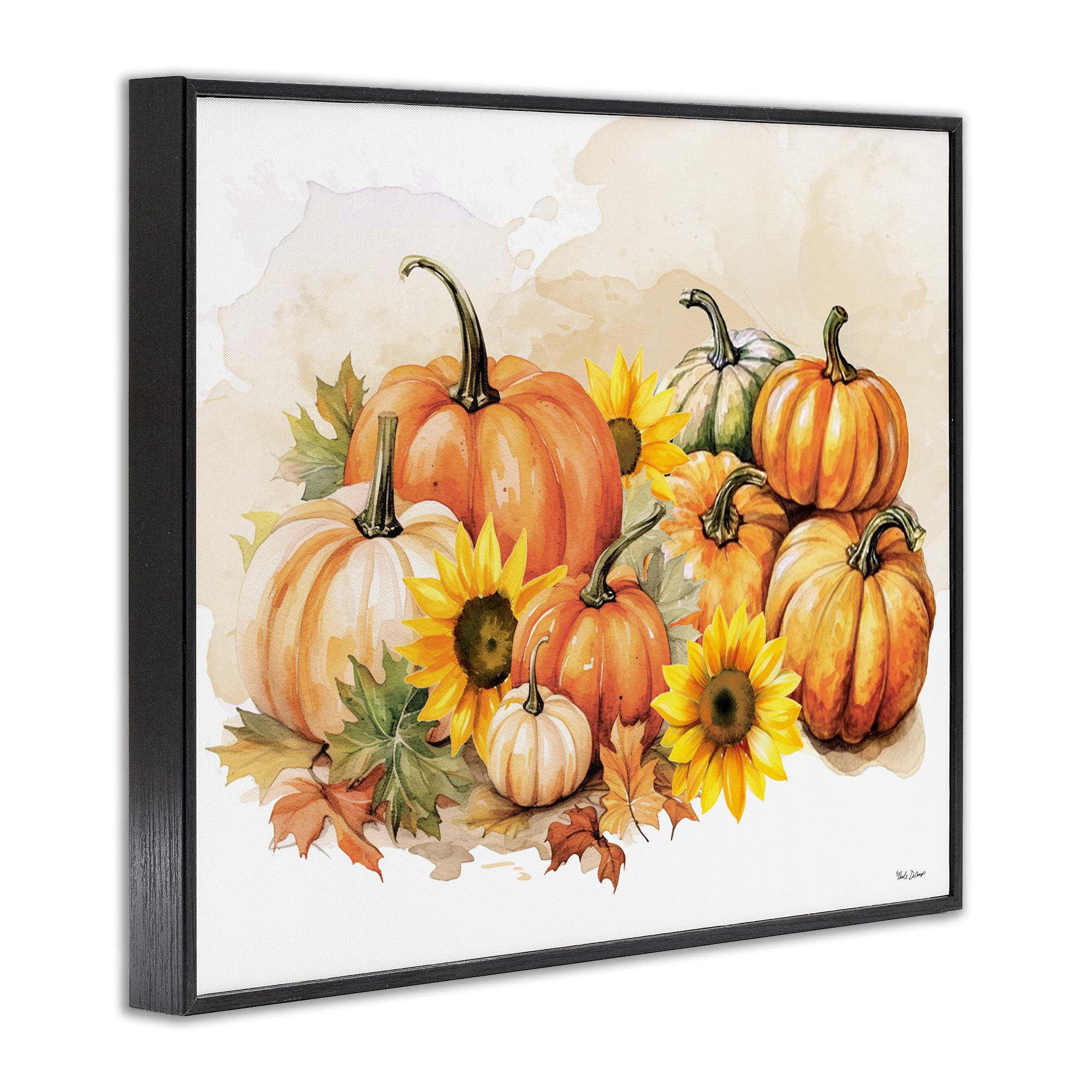 Stupell Industries Pumpkin & Sunflower Bundle Framed Giclee Art