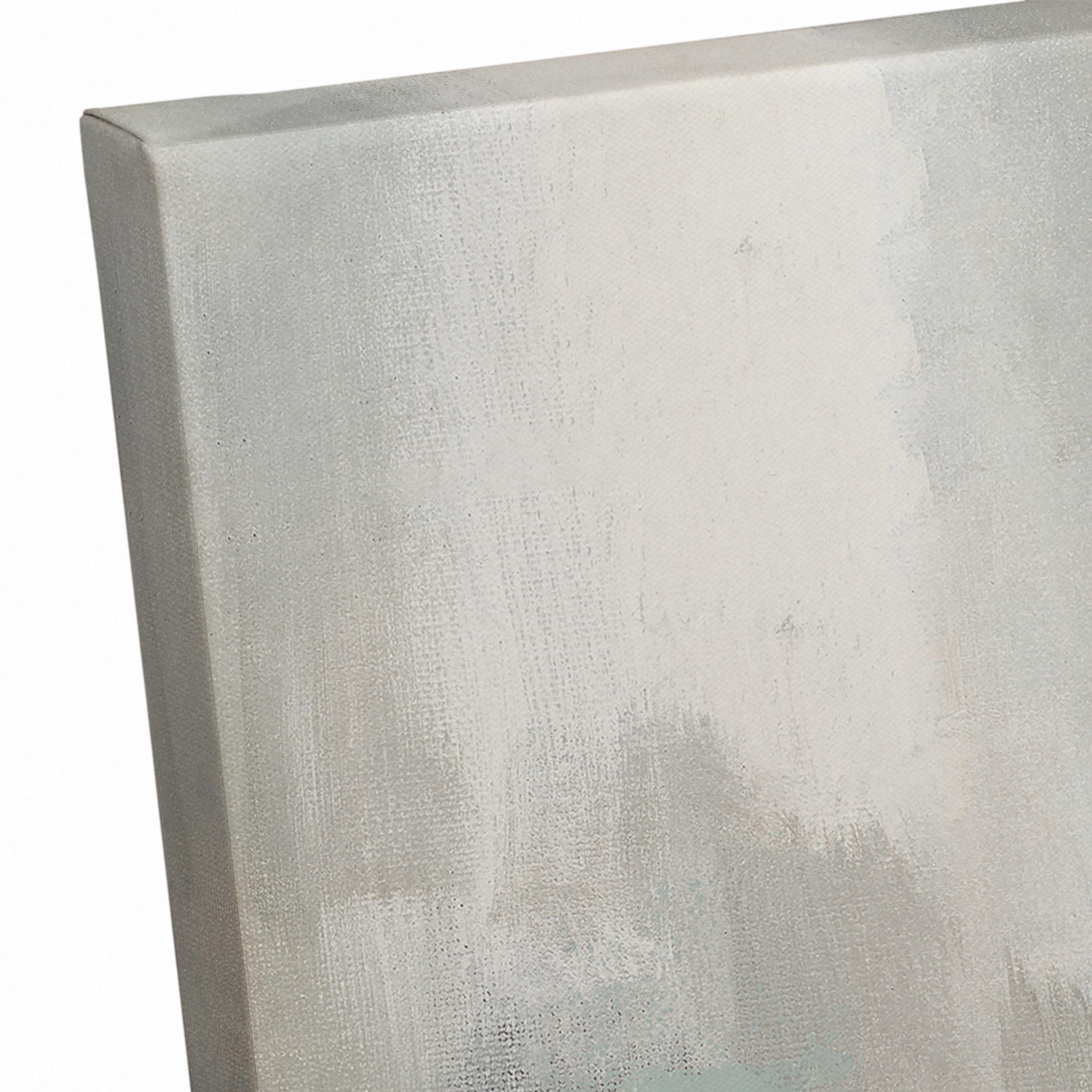 White Distressed Barn 40" x 30" Canvas Wall Art