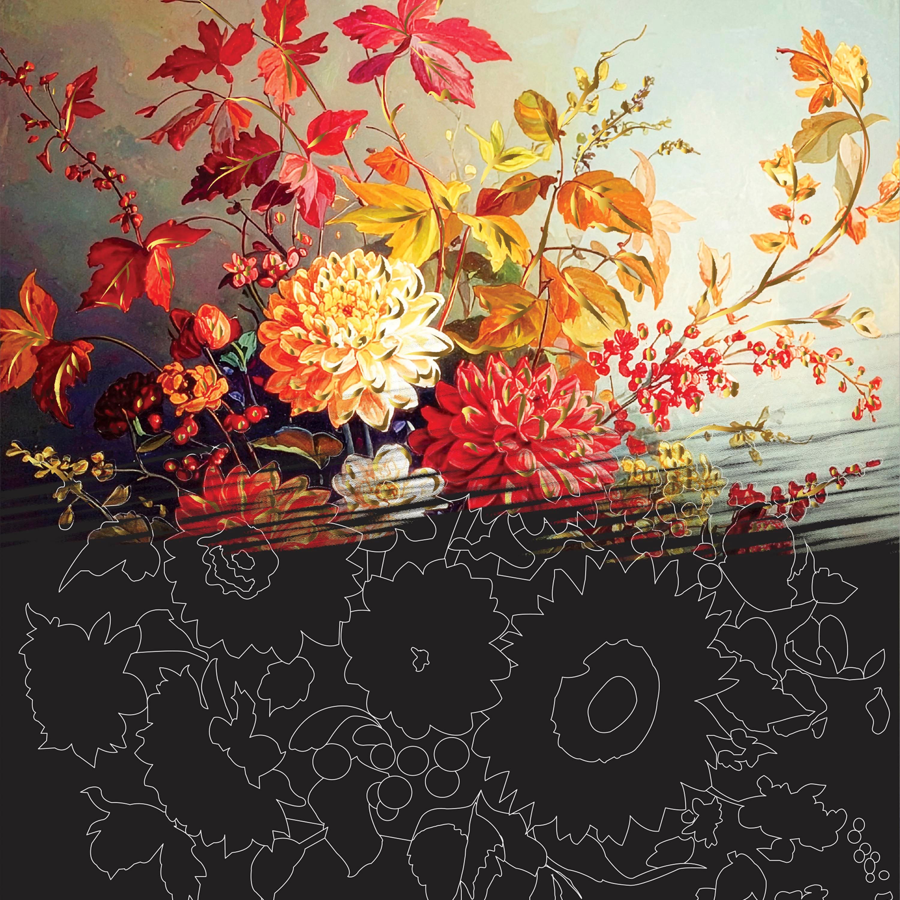Brea Reese® 9" x 12" Florals in the Fall Scratch Art Paper Pad
