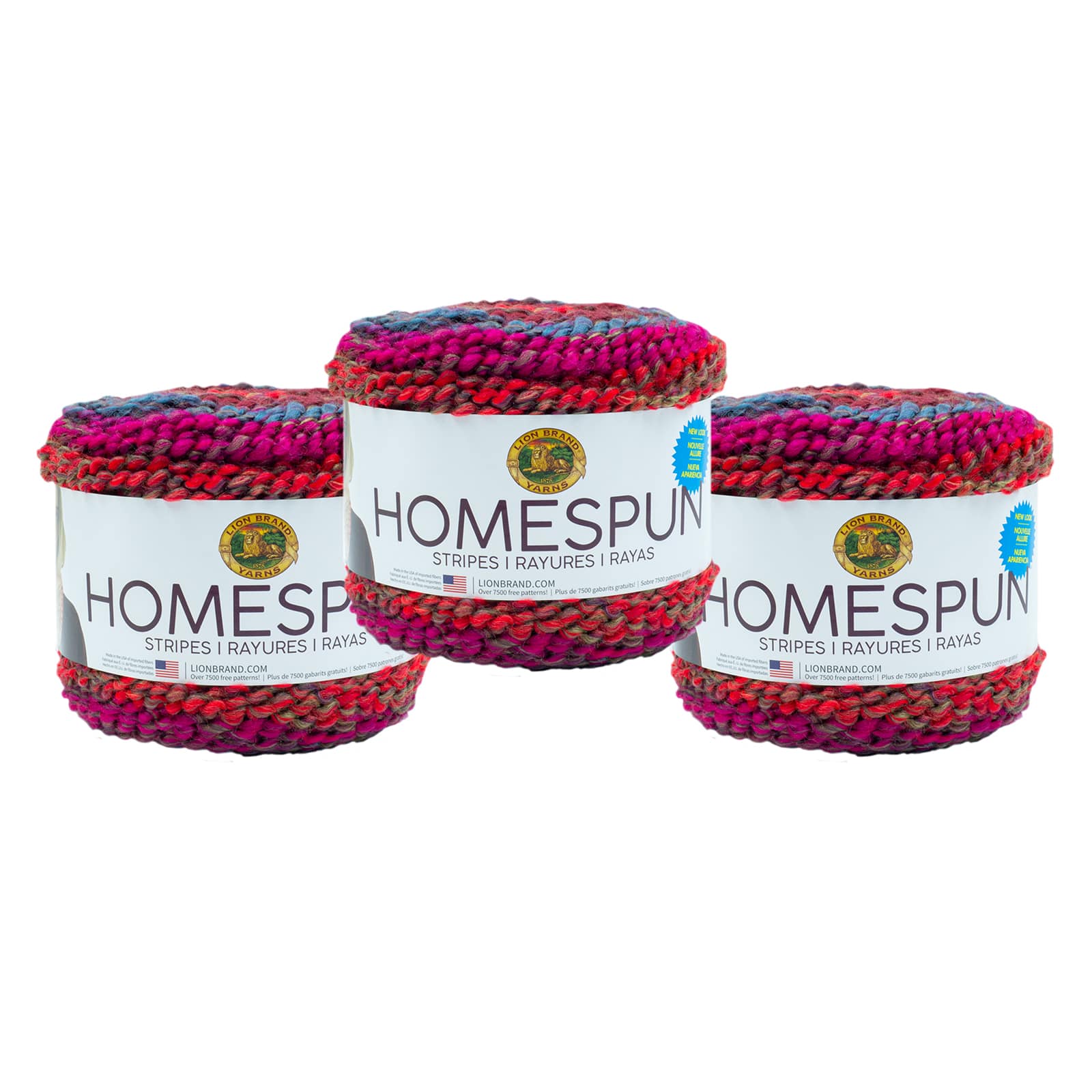 3 Pack Lion Brand® Homespun® New Look Yarn