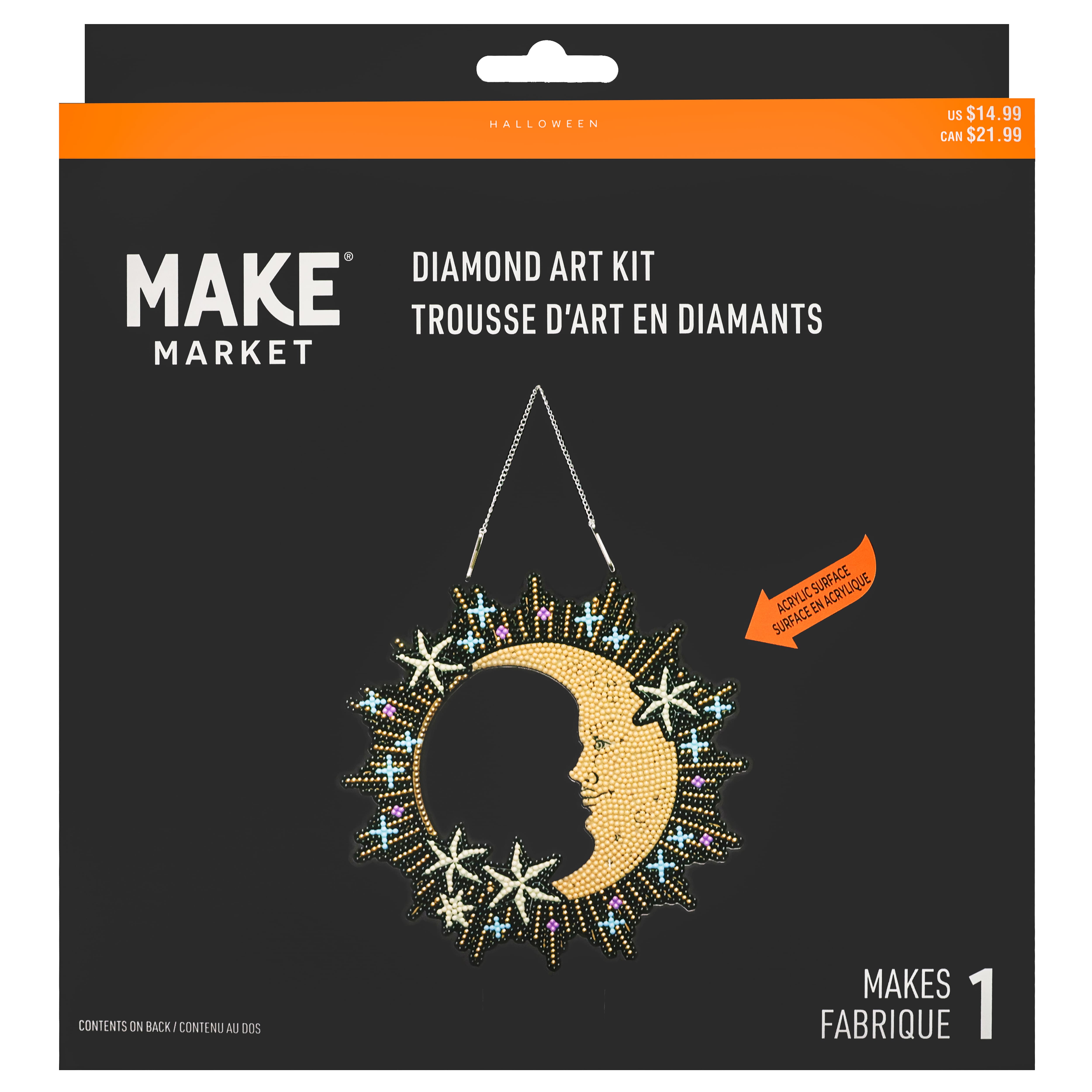 8" Moon & Stars Wreath Diamond Art Kit by Make Market®