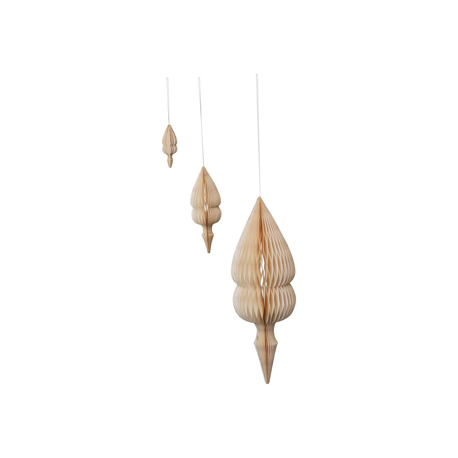 Hello Honey® Honeycomb Finial Paper Ornament Set