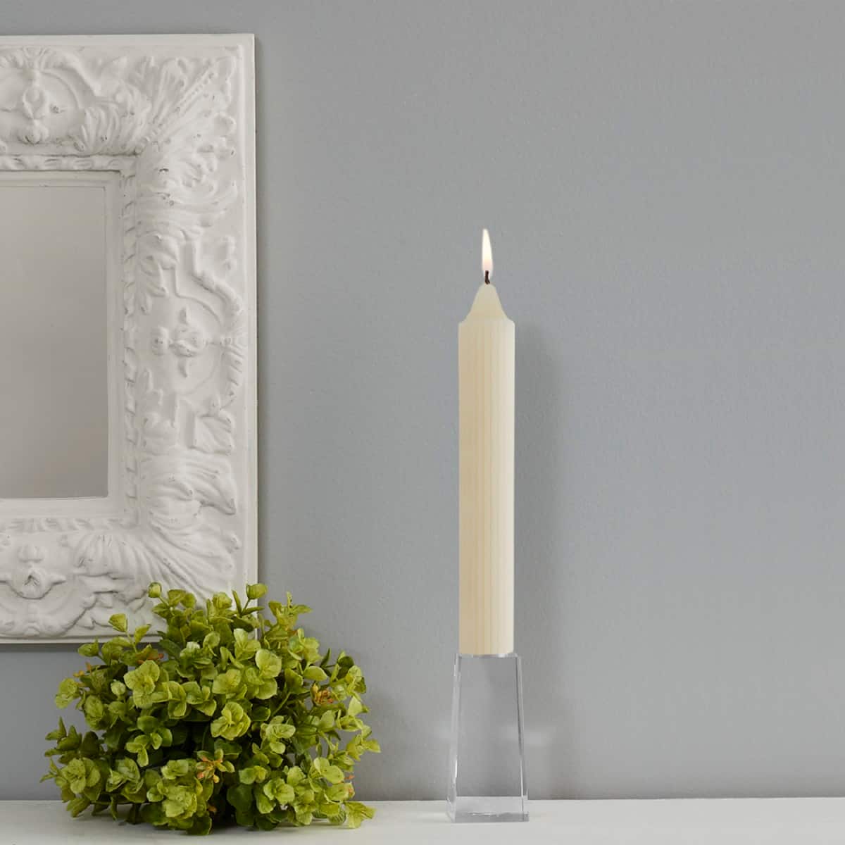 Root Candles 9" Unscented Grecian Collenette Taper Candles