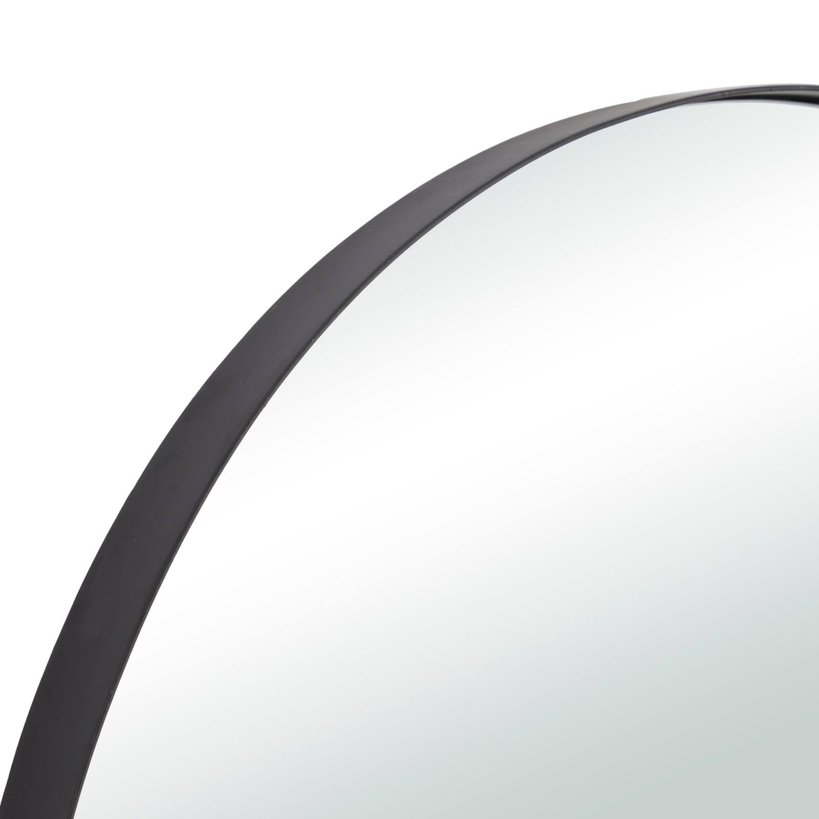 CosmoLiving by Cosmopolitan Black Metal Contemporary Wall Mirror, 26" x 26" x 2"
