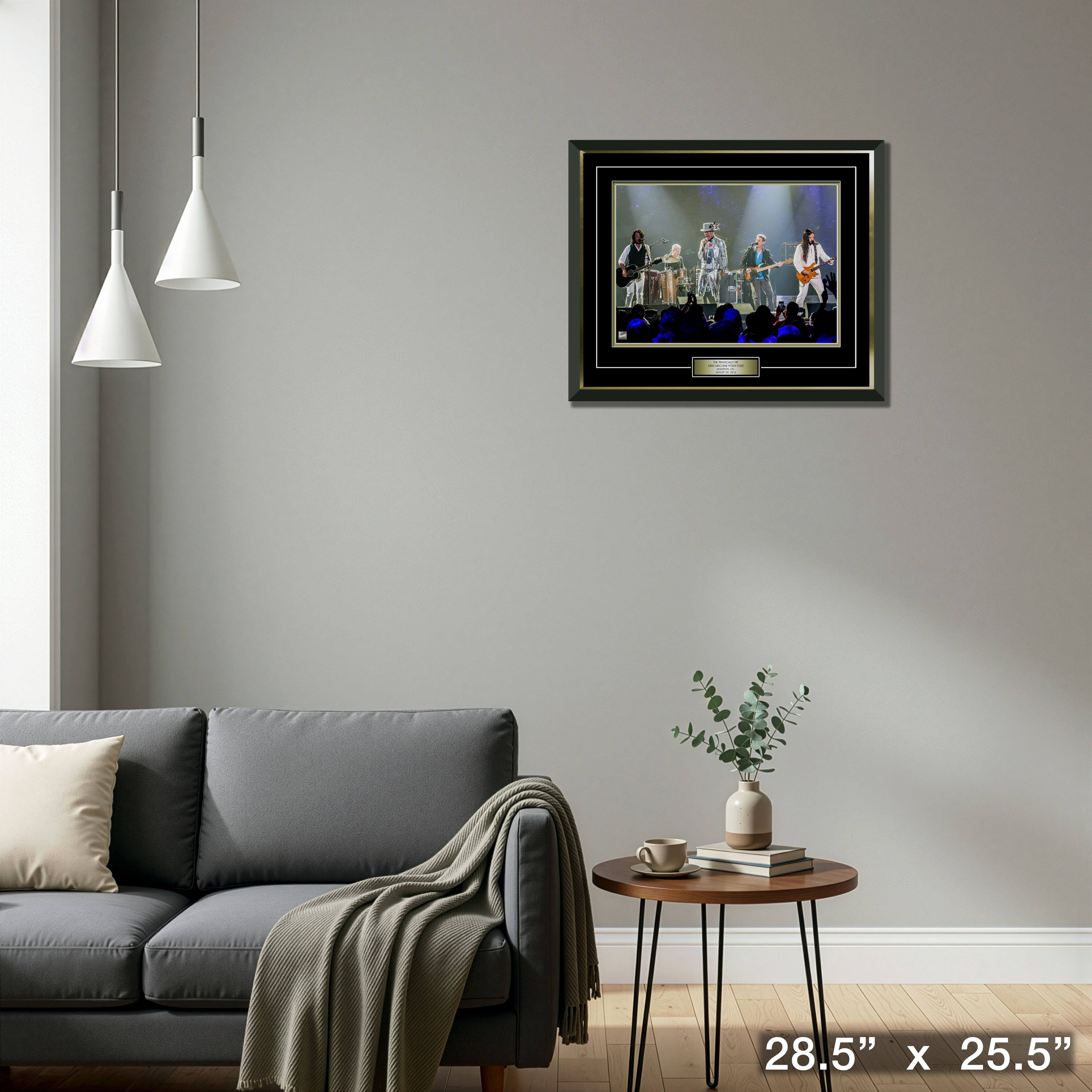 The Tragically Hip Framed 16" x 20" Band Photo 28.5" x 25.5"