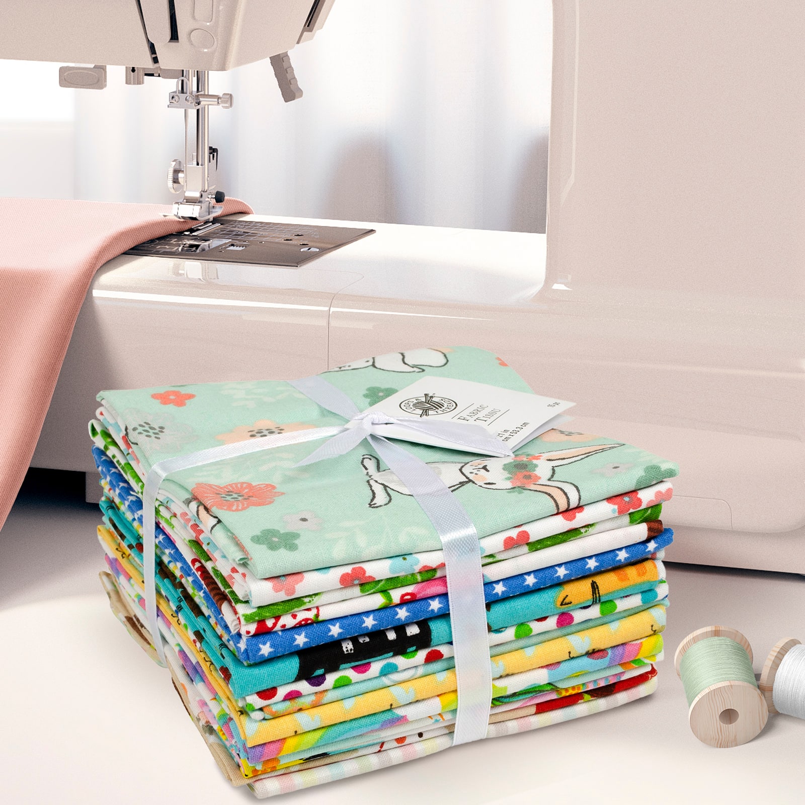 Assortiment de lots de tissus à motif Loops & Threads