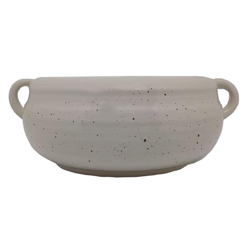 9.25" Cream with Speckle Decorative Bowl by Ashland®