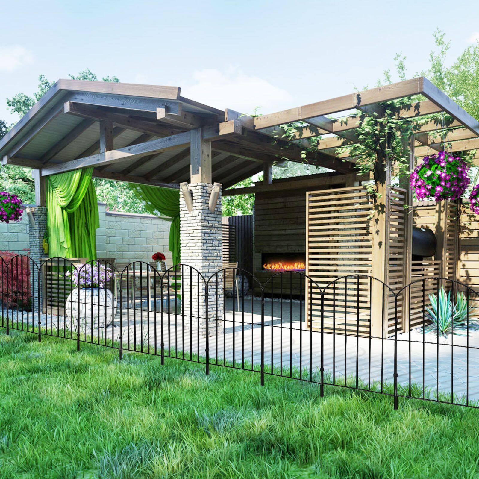 NEX™ Metal Panel Arch Garden Fence, 25ct.
