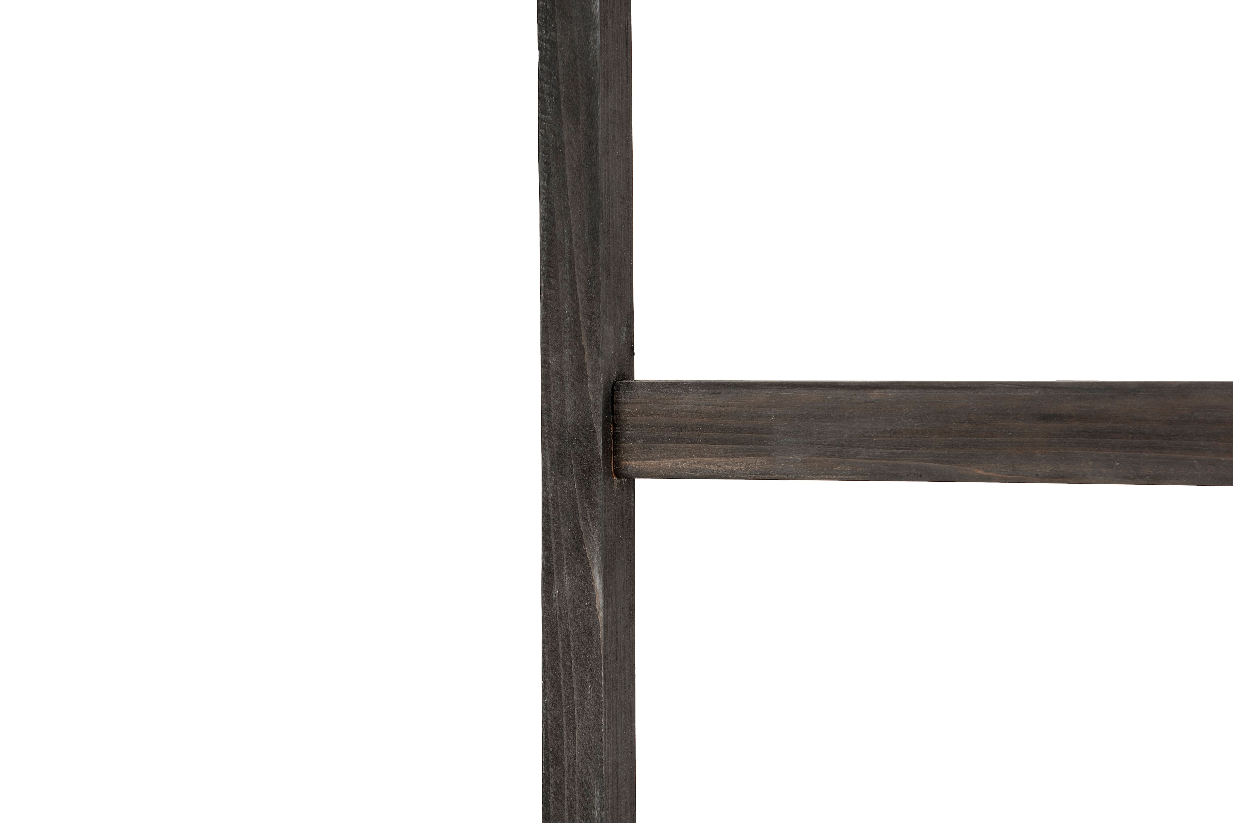 Hello Honey® 76.8" Black Wood Decorative Blanket Ladder