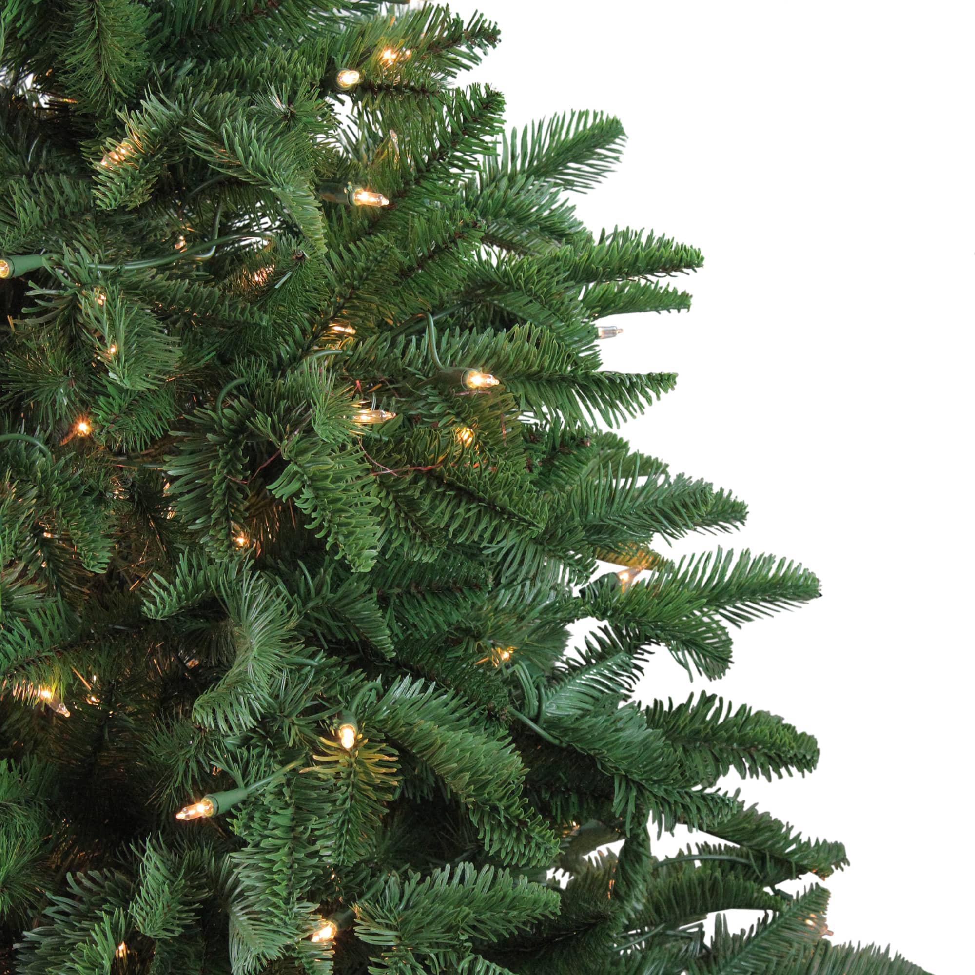 4.5ft. Pre-Lit Sierra Norway Spruce Artificial Christmas Tree in Planter, Clear Lights