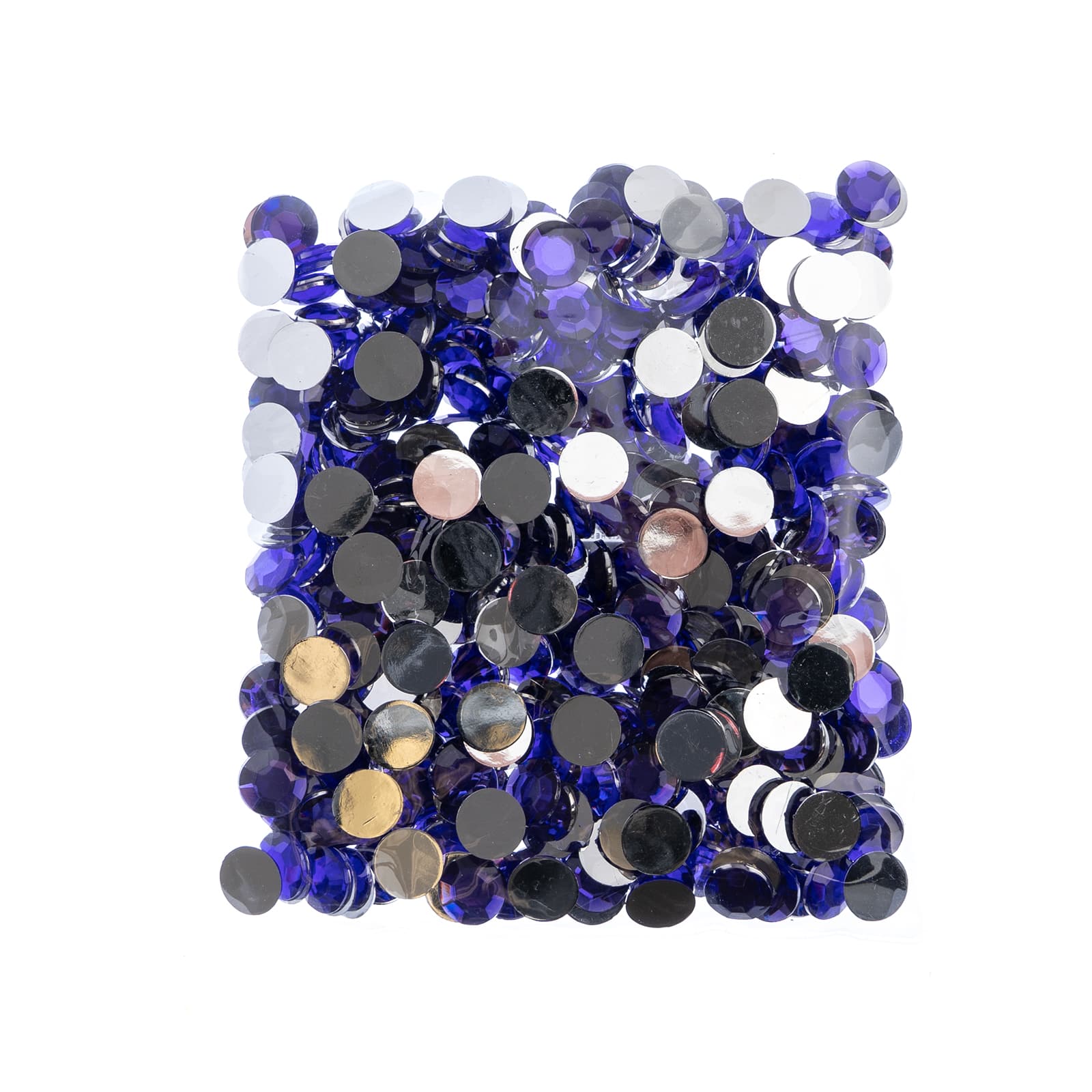 John Bead 12mm Acrylic Round Flat Back Rhinestones, 400ct.