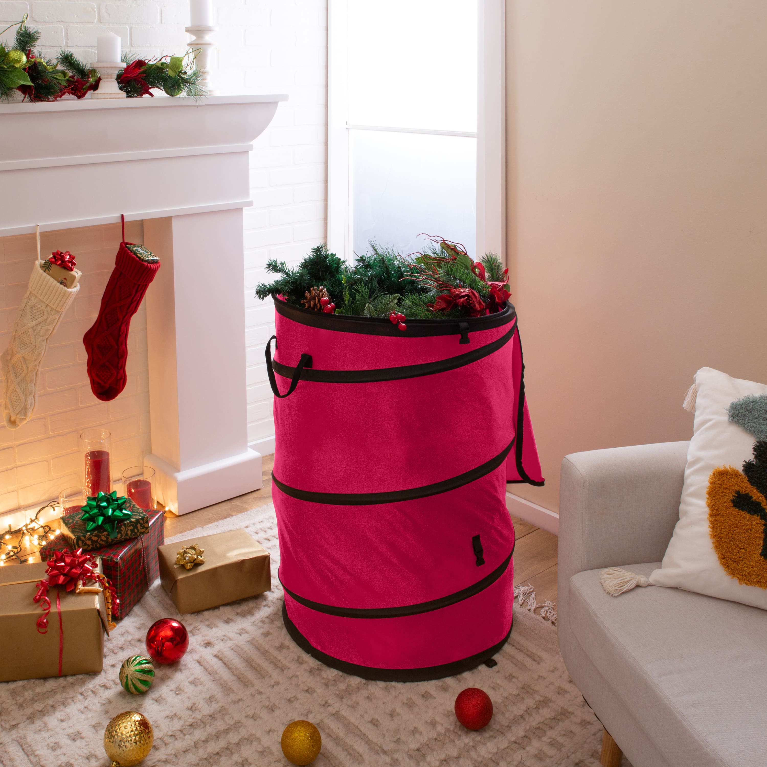 Simplify 22" x 32" Heavy Duty Pop-Up Holiday Storage Tote