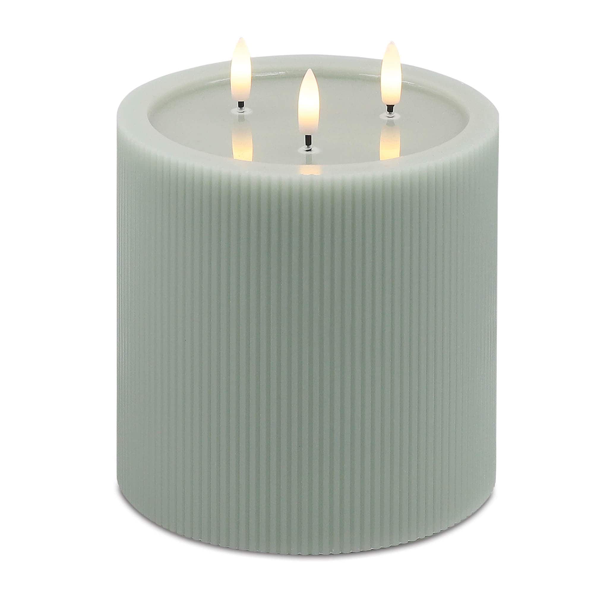 Melrose 5.75" x 7" FIA Sage Triple Wick Candles, 2ct.