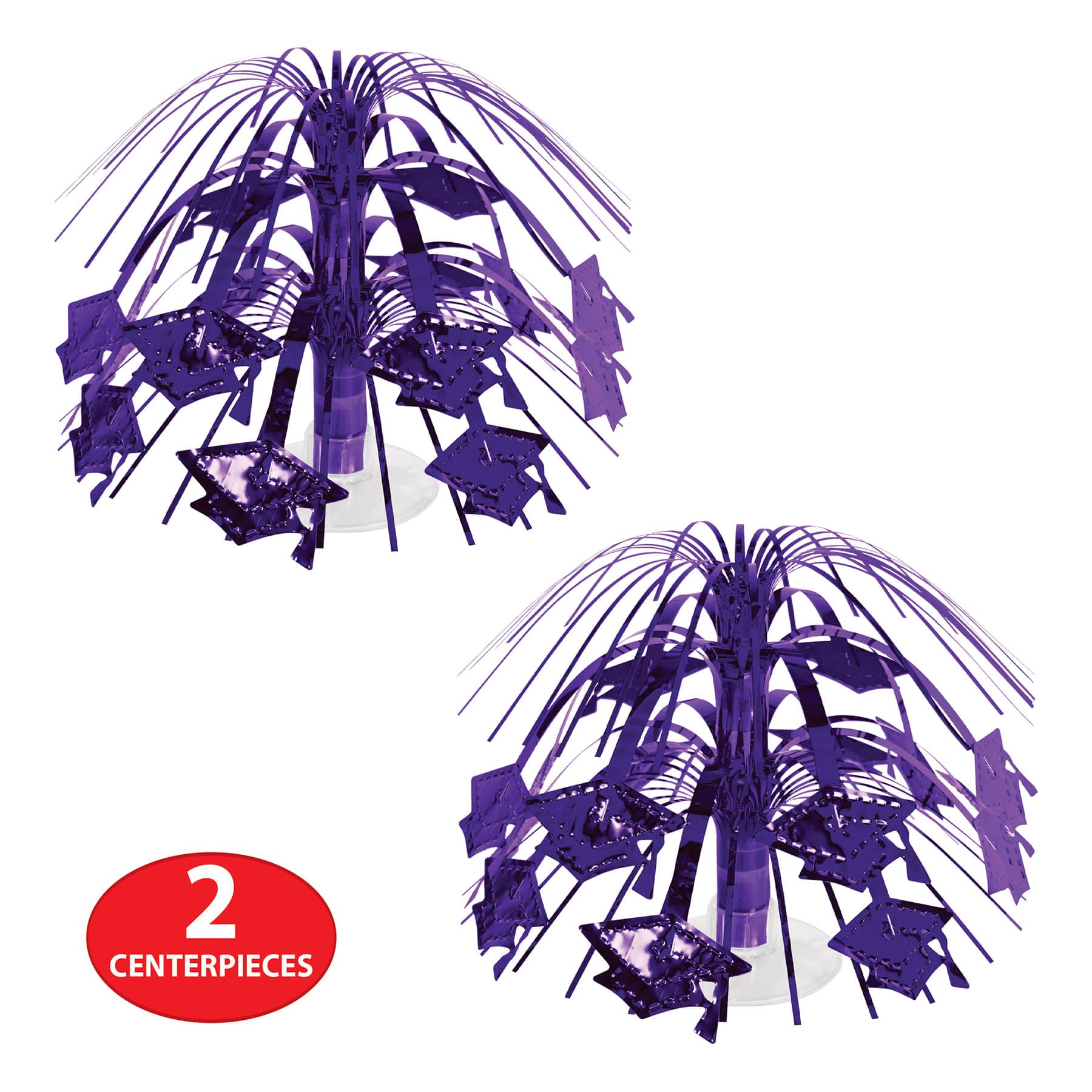 Beistle 7.5" Grad Cap Mini Cascade Centerpieces