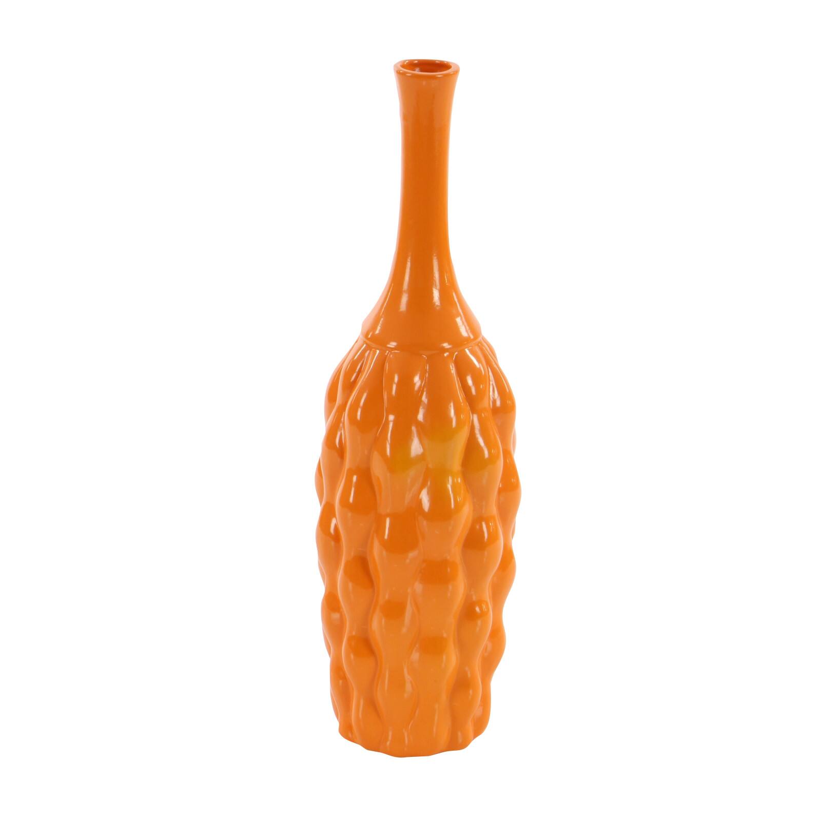 18" Bright Ceramic Coastal Vase Set