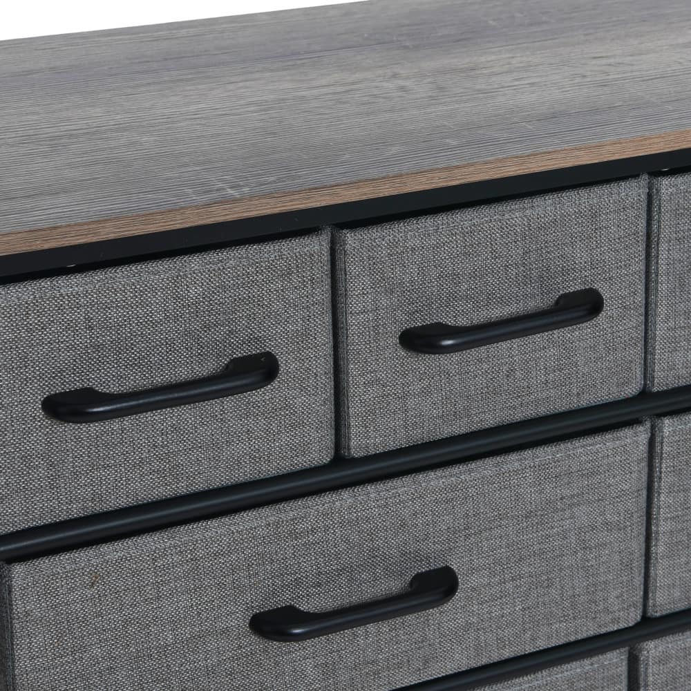 Household Essentials Victoria 8-Drawer Dresser with Shelf