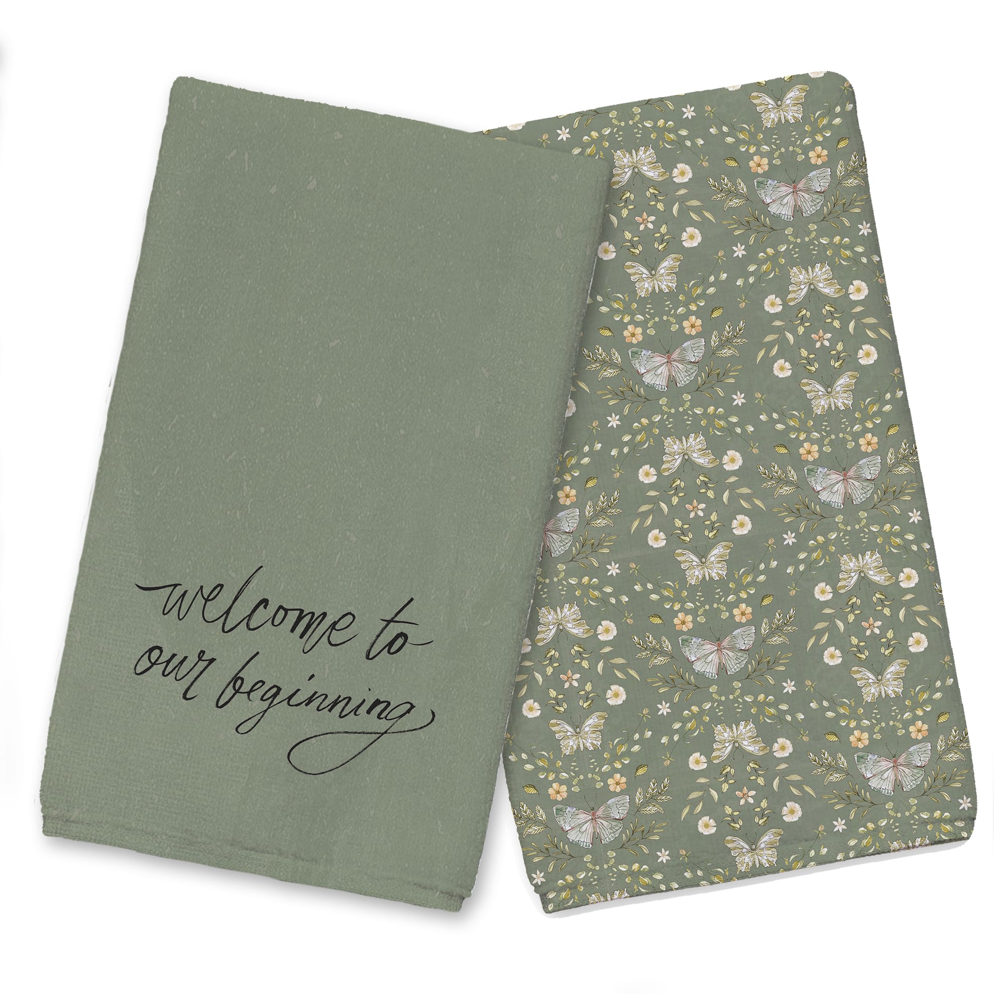 Welcome to Our Beginning Tea Towel Set
