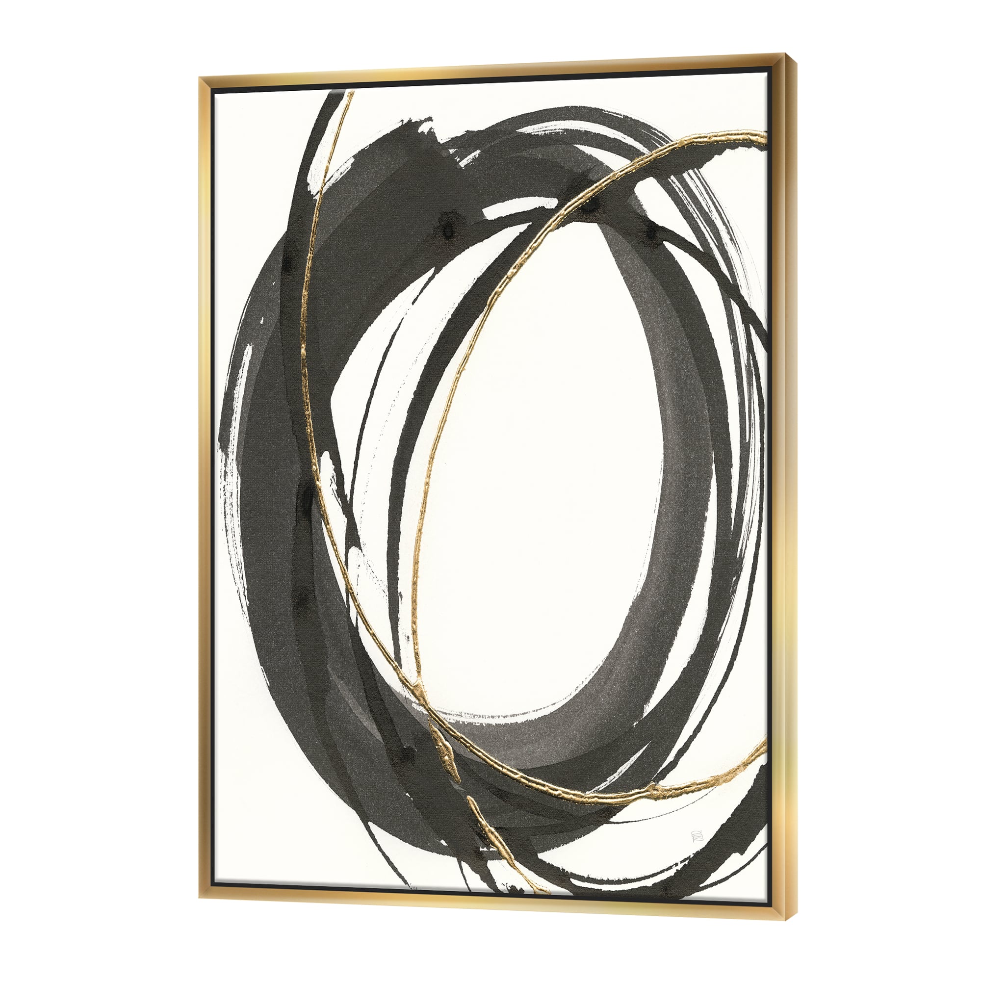 Designart - Gold Glamour Circle IV