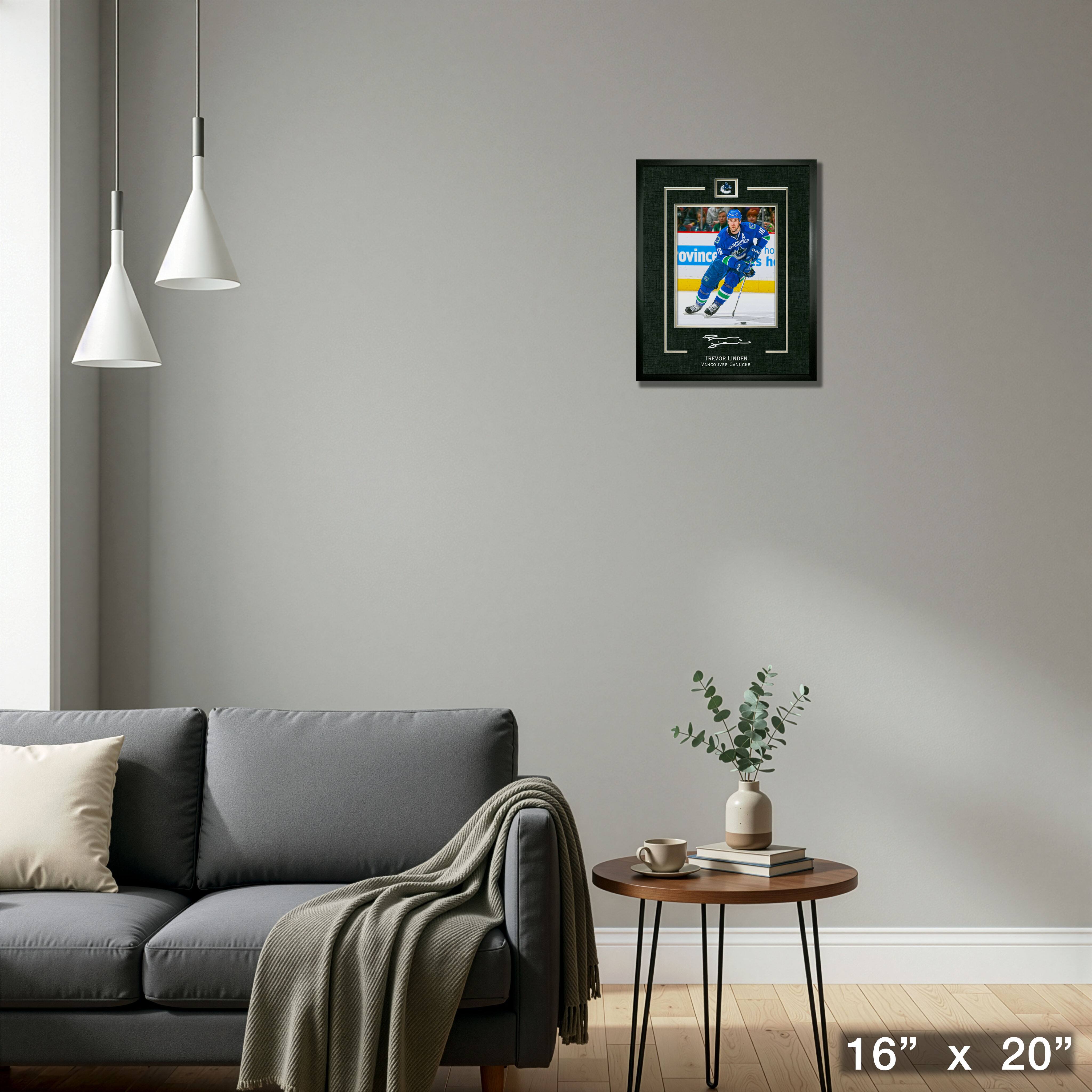 Trevor Linden 16" x 20" Replica Signature Frame Canucks
