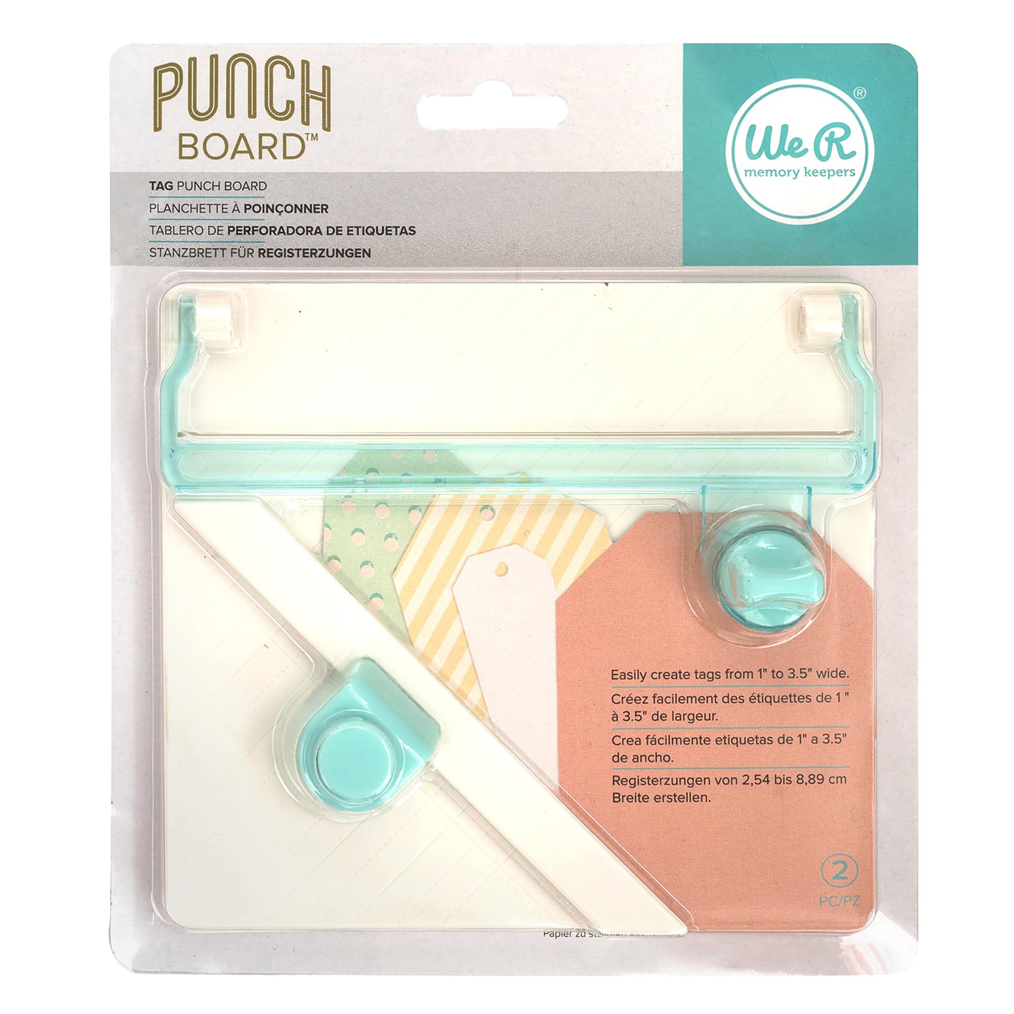 We R Memory Keepers Tag Punch Board