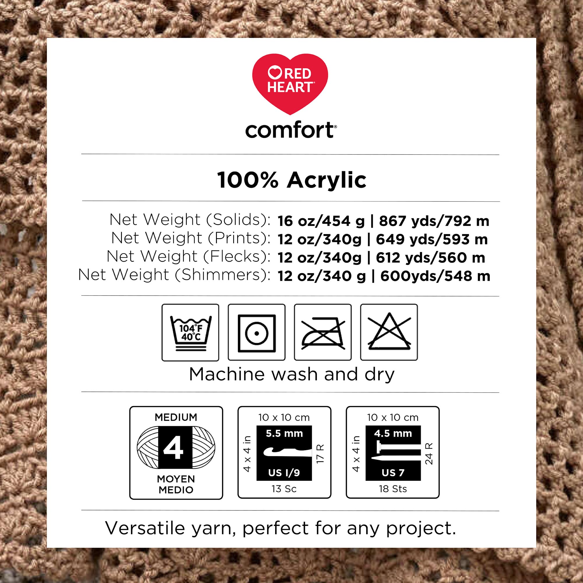 Red Heart® Comfort™ Solid Yarn