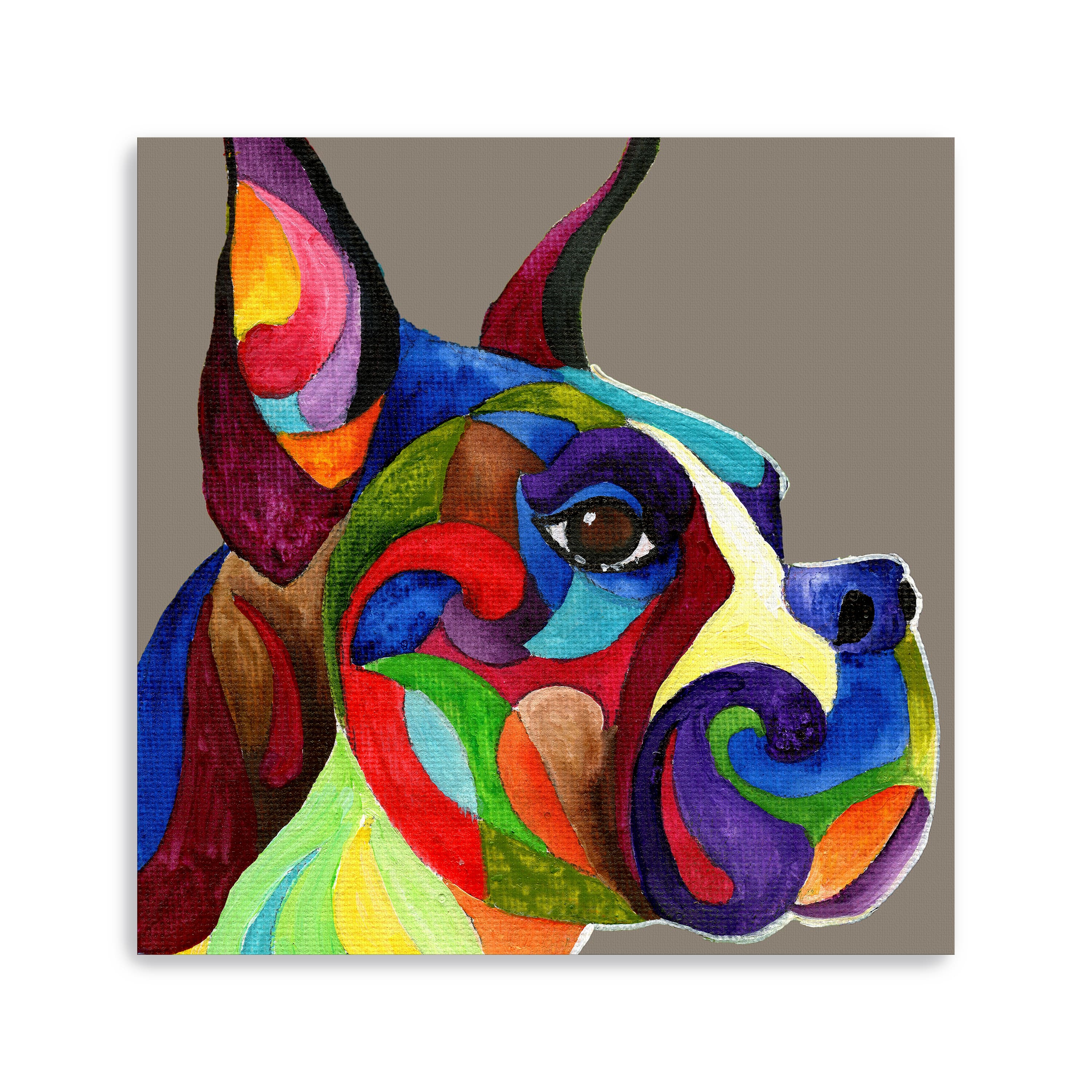 Boxer Canvas Giclee