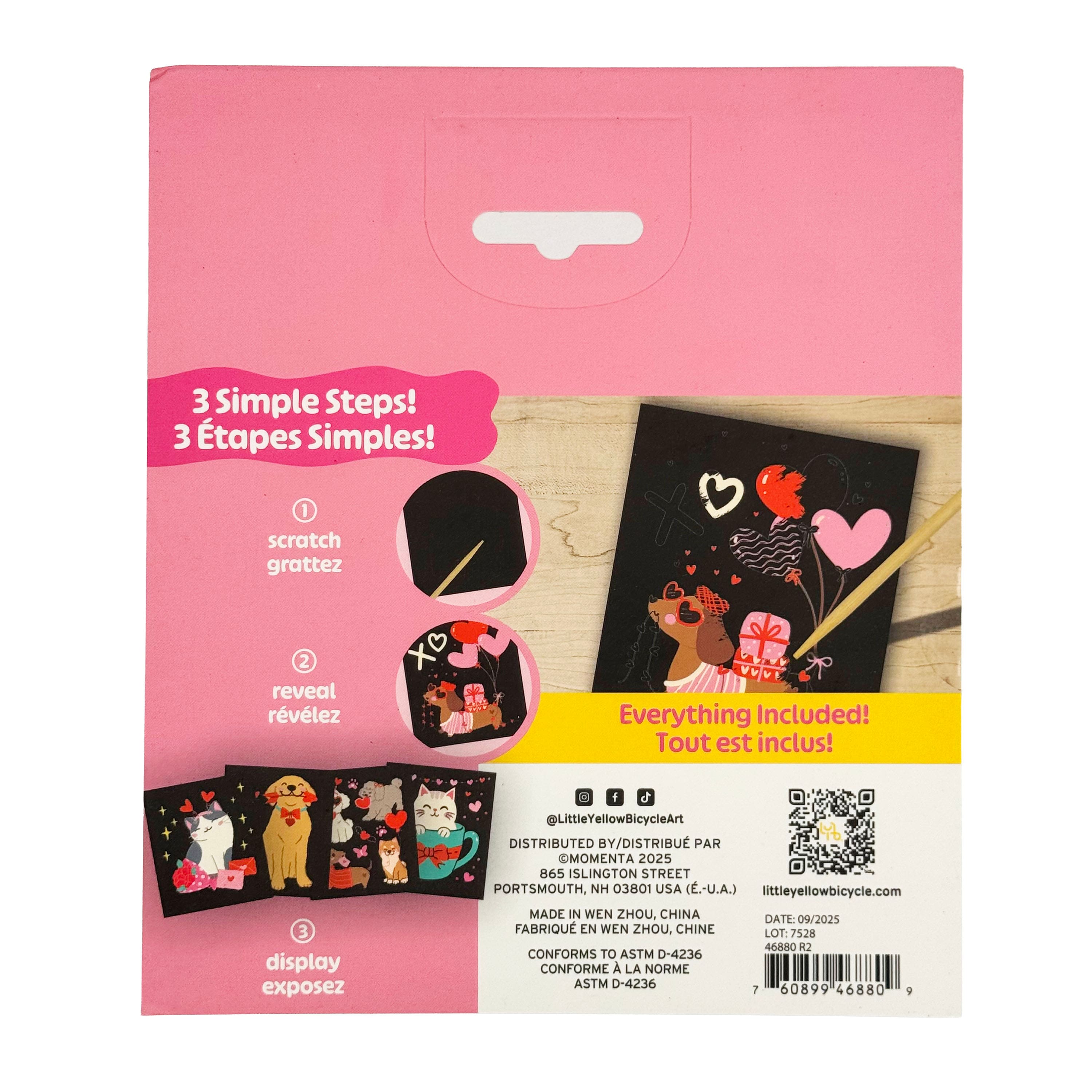 Little Yellow Bicycle® Paris Pet Scratch Art Kit