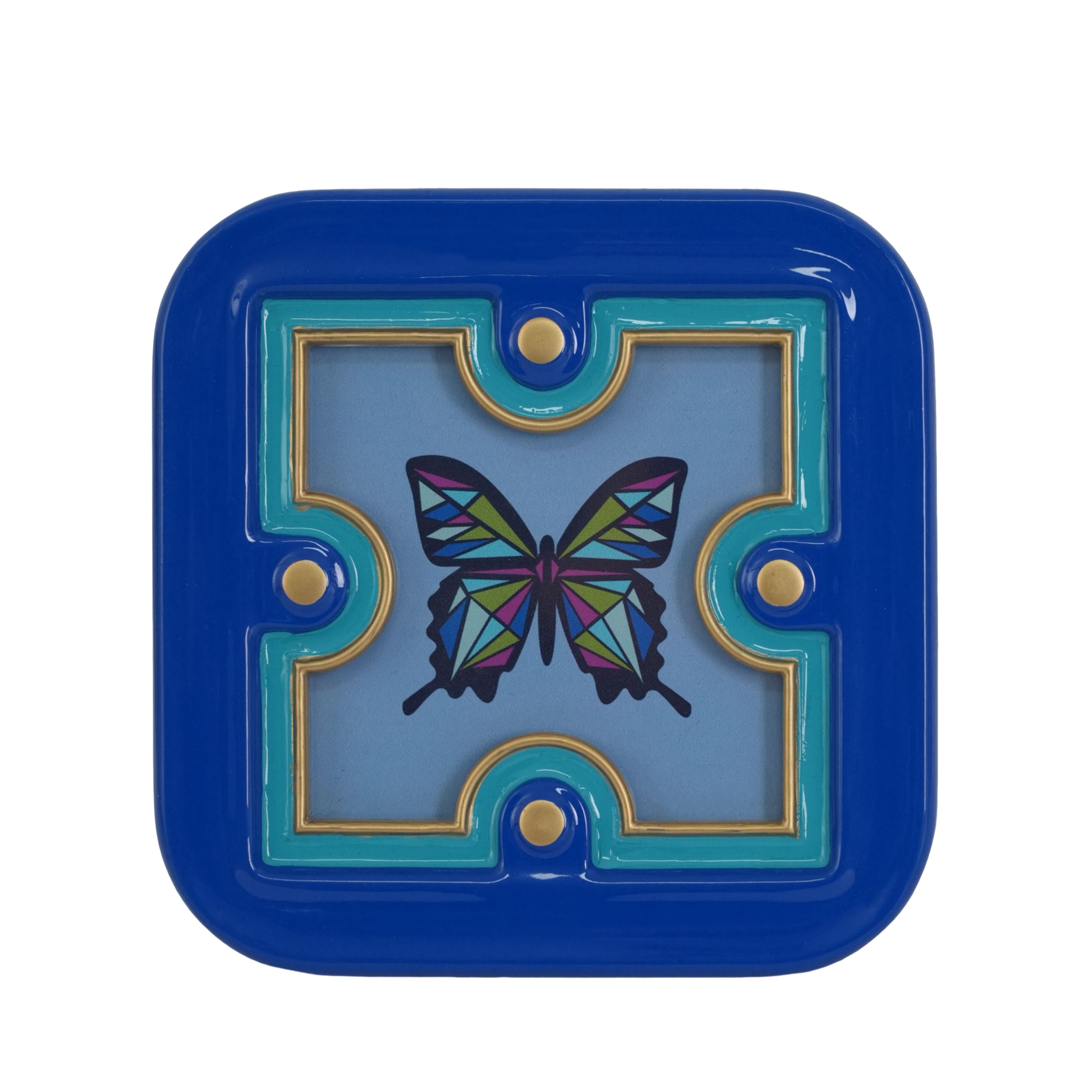Jonathan Adler x Michaels 4" x 4" Blue & Teal Tabletop Frame