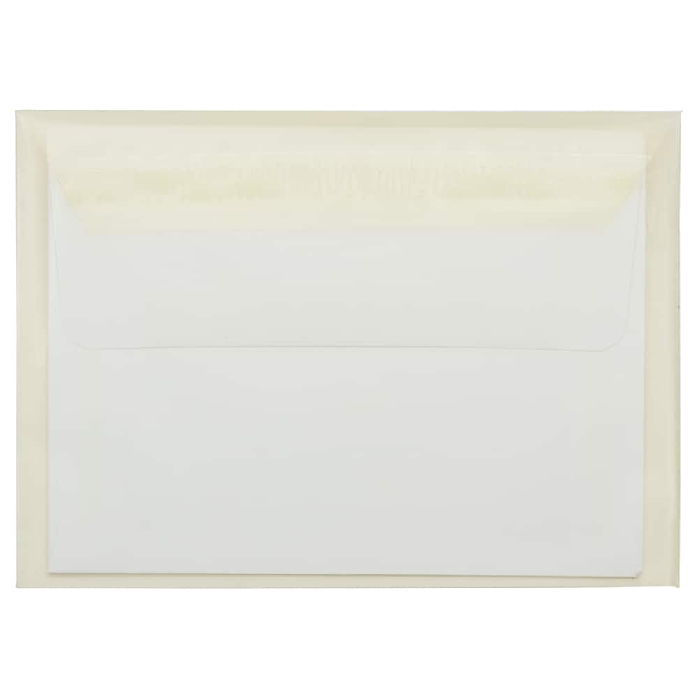 JAM Paper 4.62" x 6.43" Self Adhesive Closure Cello Sleeves